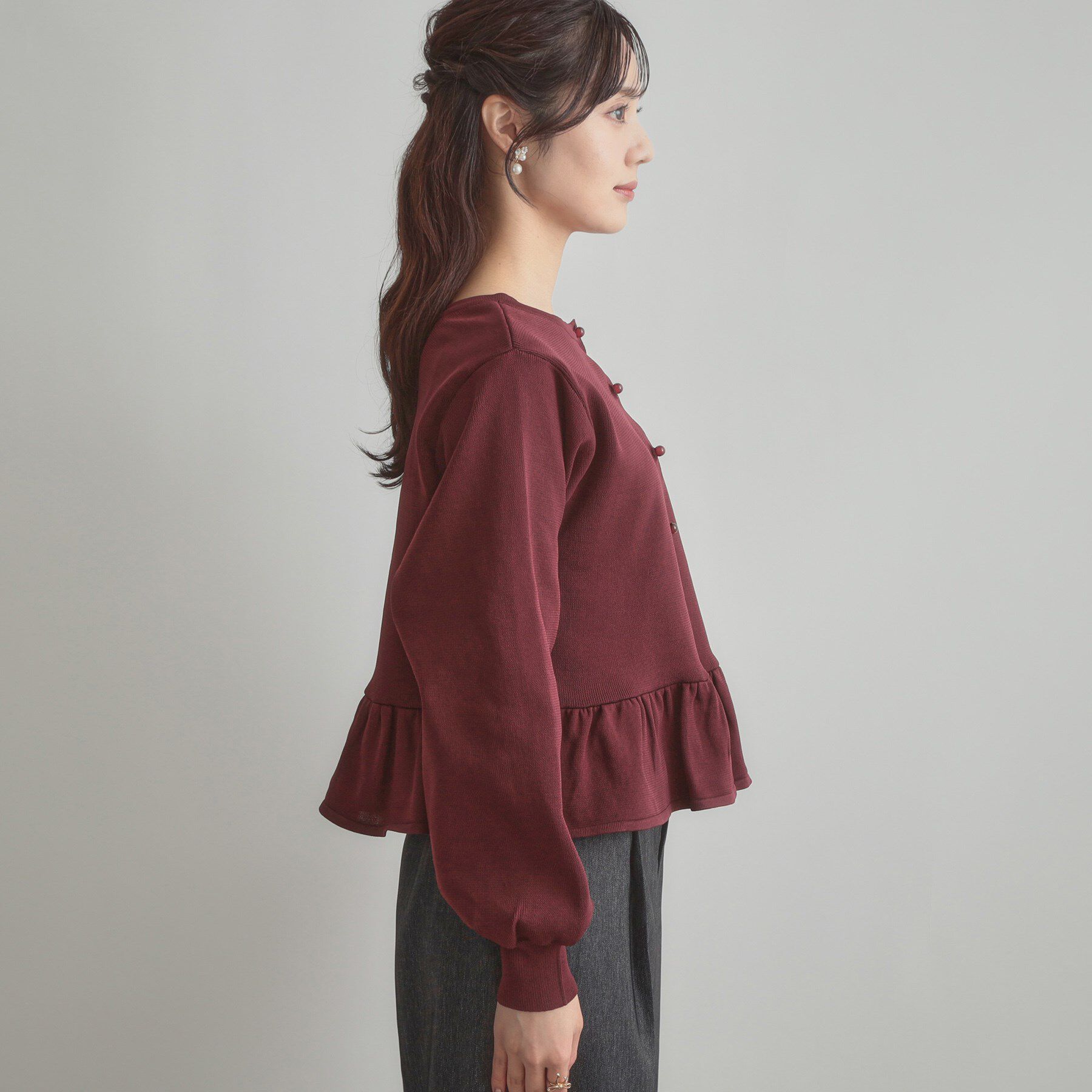 Couture broach「2WAYペプラムカーディガン」|カーディガン|