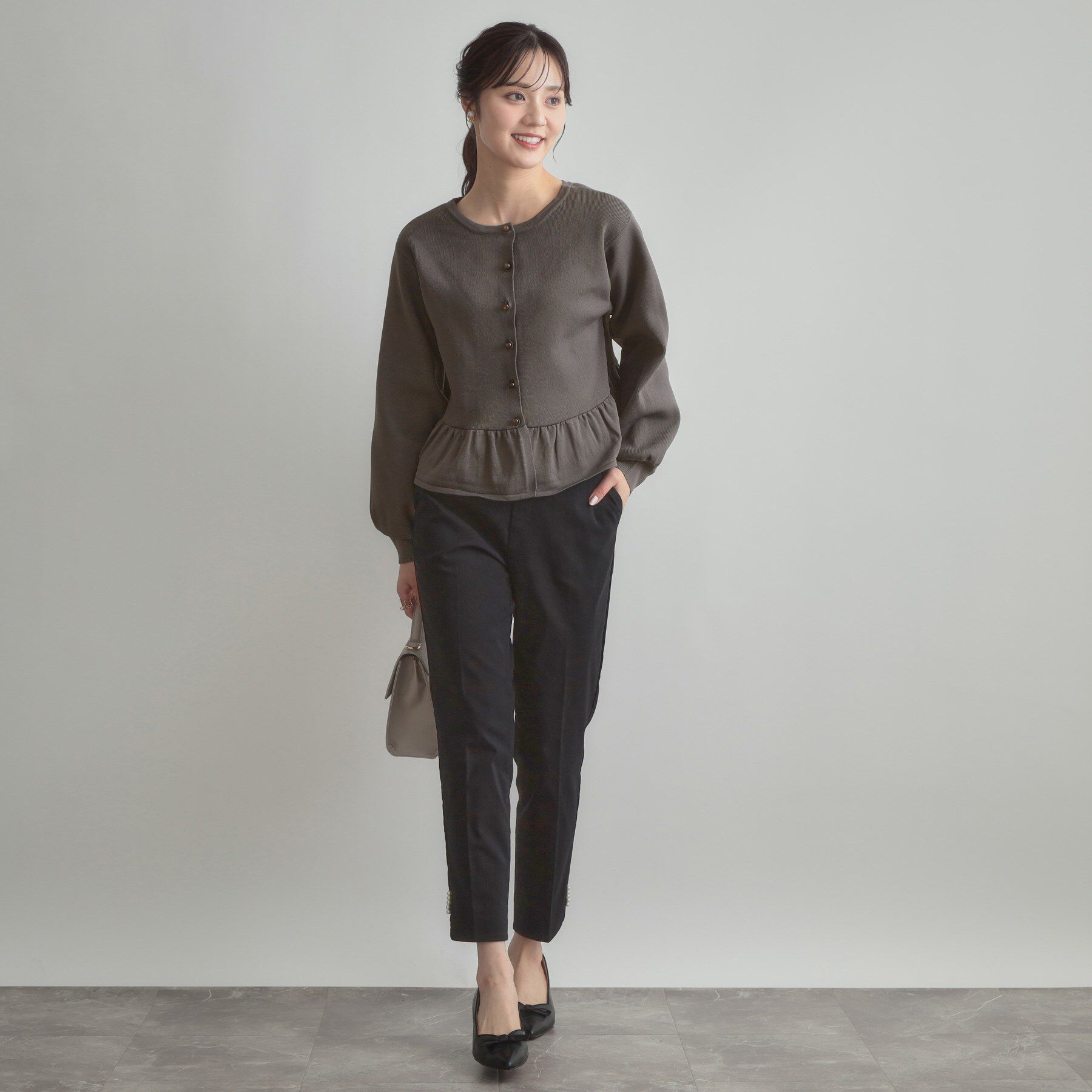 Couture broach「2WAYペプラムカーディガン」|カーディガン|