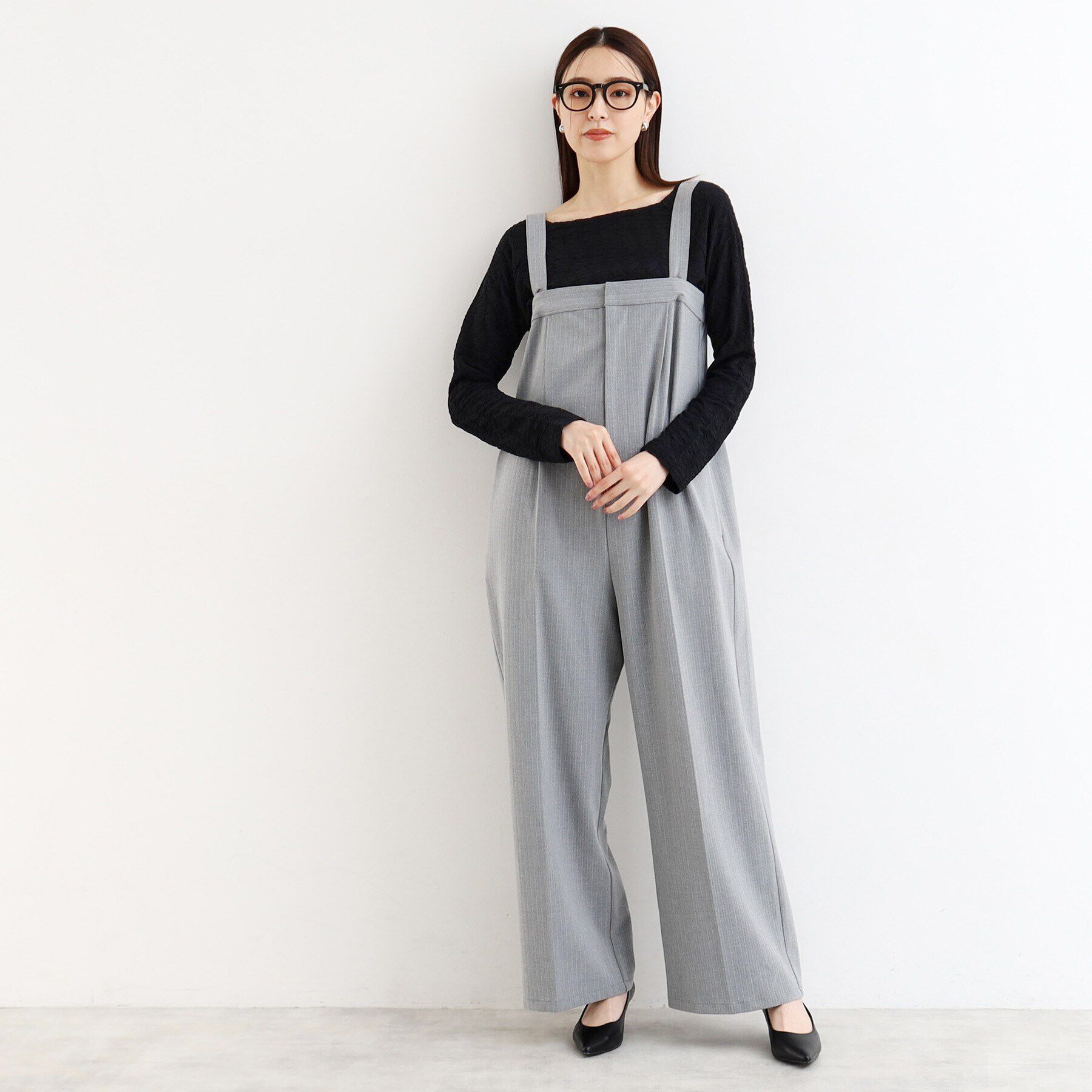 THE SHOP TK「【上品な透け感】ウェーブプルオーバー/洗濯機OK」|Tシャツ・カットソー|