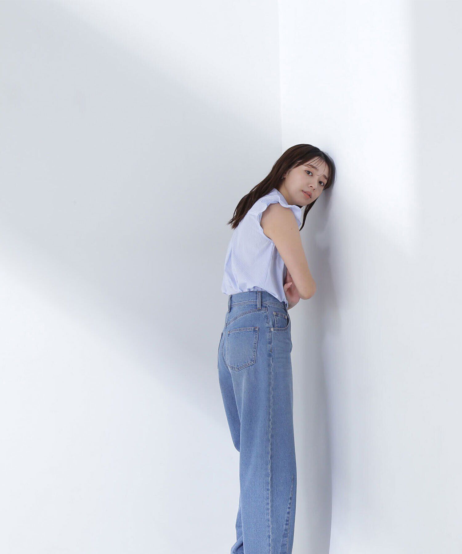  「ビジュー付フリルスリーブブラウス」|シャツ・ブラウス|