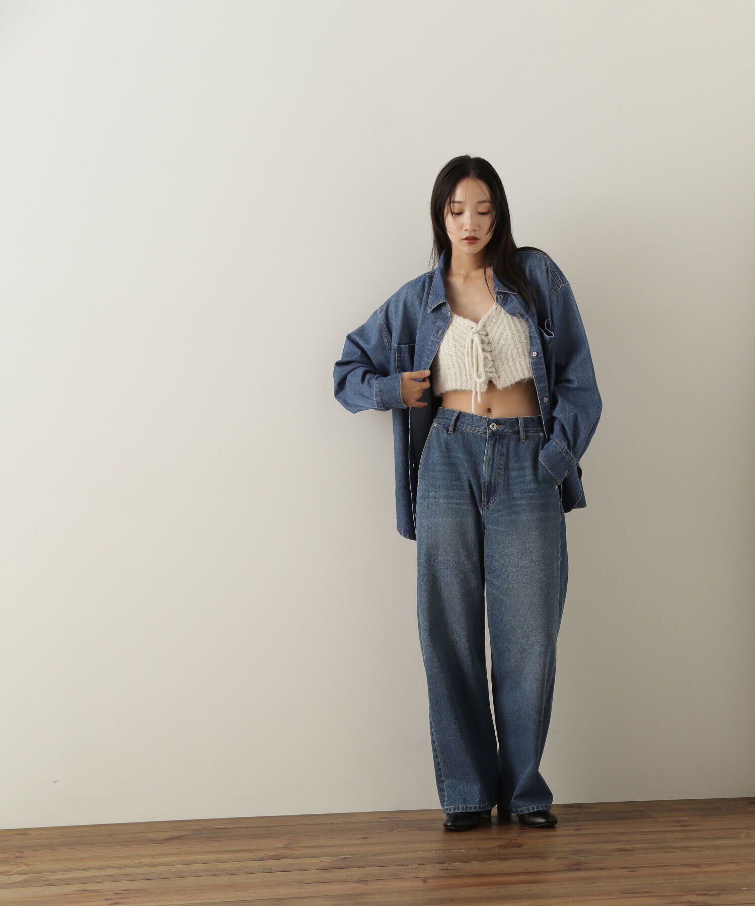  「デザインニットビスチェ」|ニット・セーター|