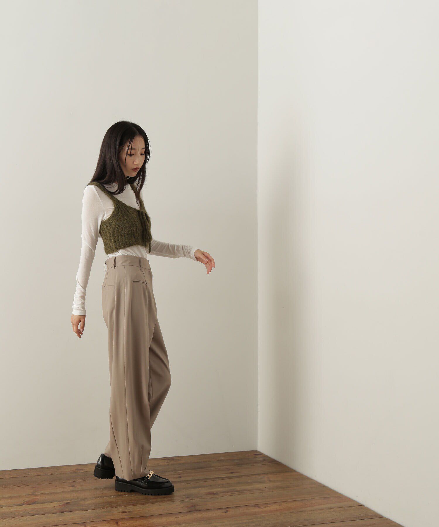  「デザインニットビスチェ」|ニット・セーター|