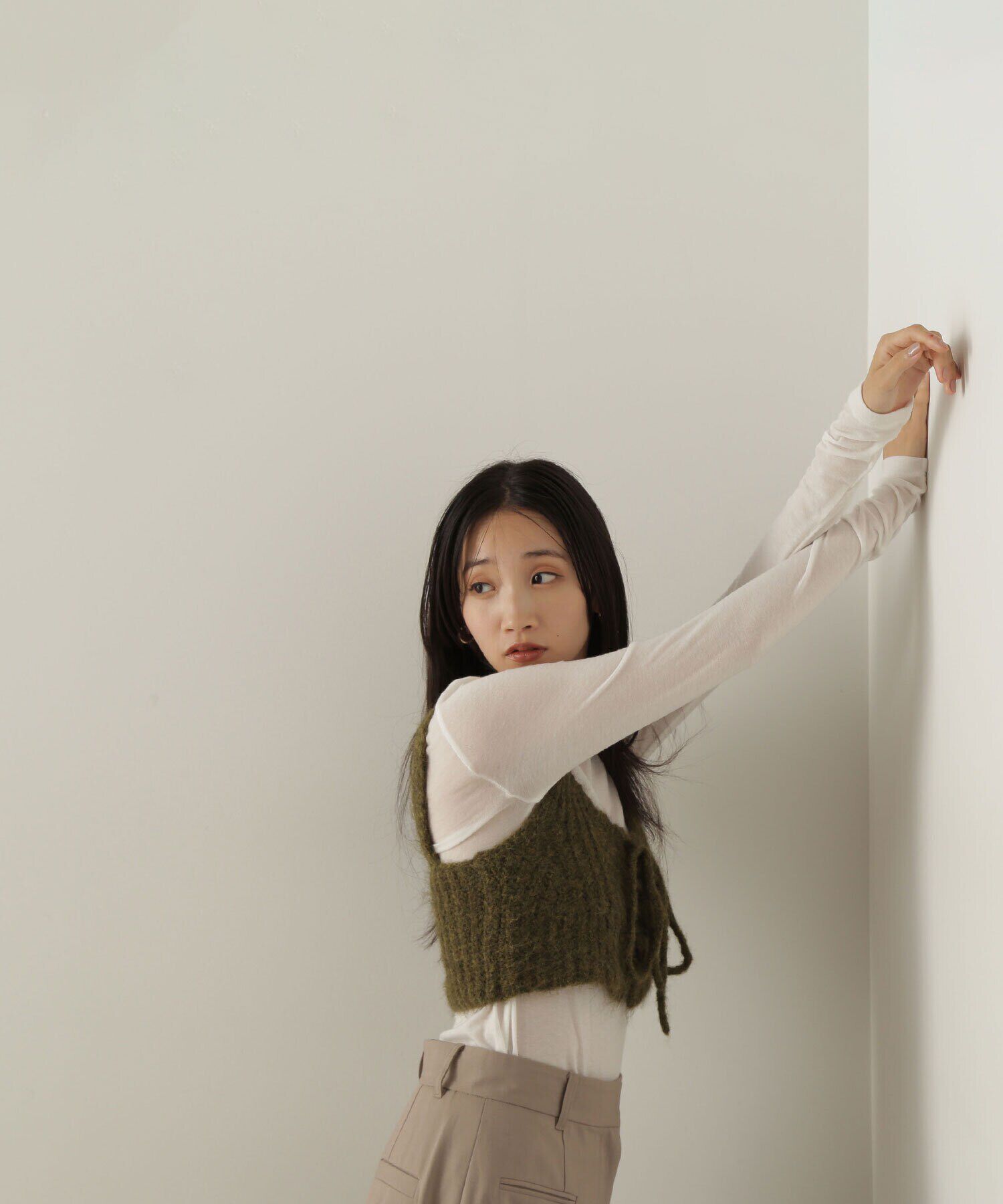  「デザインニットビスチェ」|ニット・セーター|