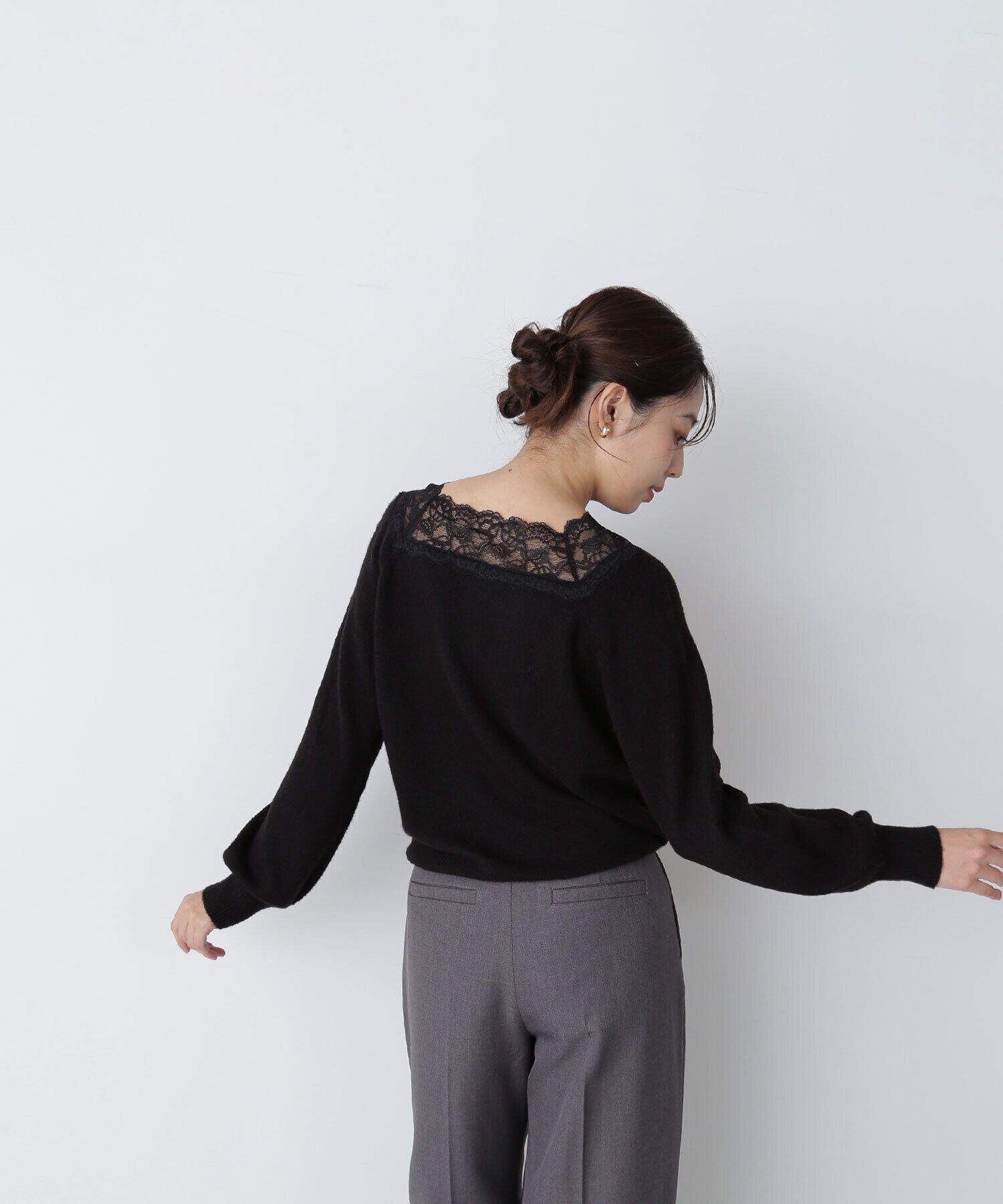  「レーストリミングニット　24AW」|ニット・セーター|クロ