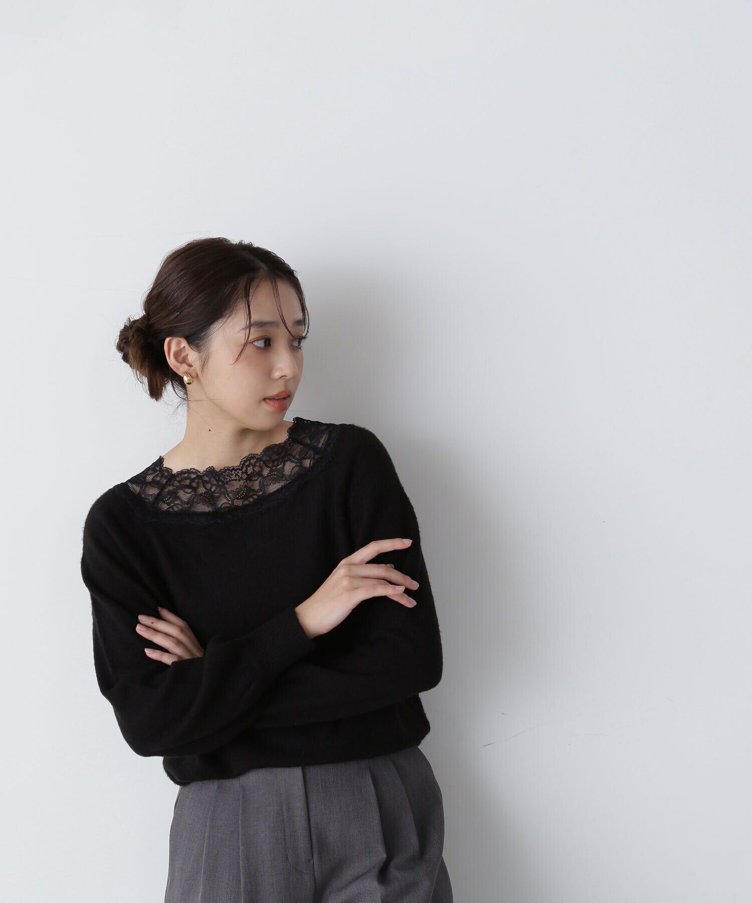  「レーストリミングニット　24AW」|ニット・セーター|