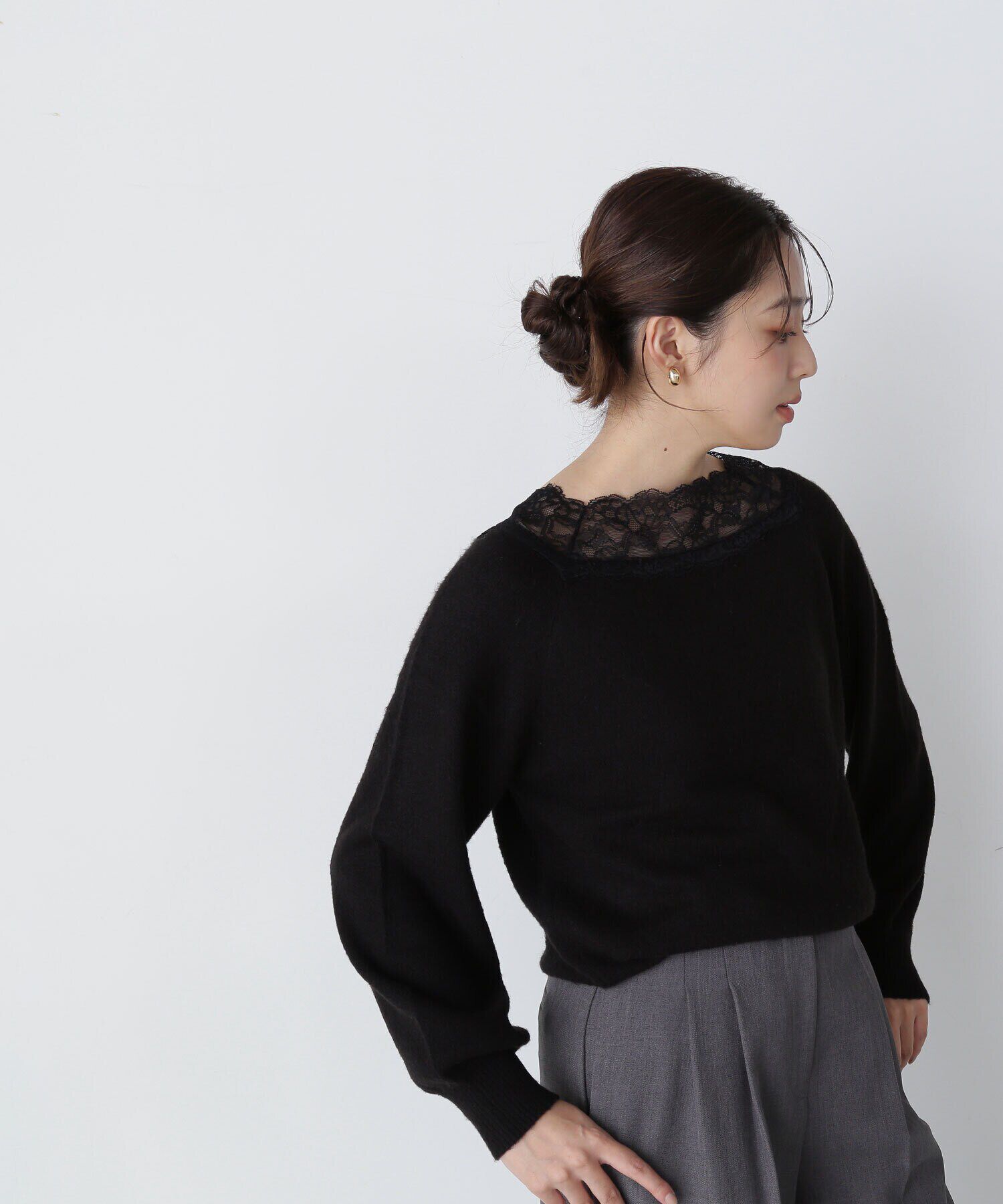  「レーストリミングニット　24AW」|ニット・セーター|