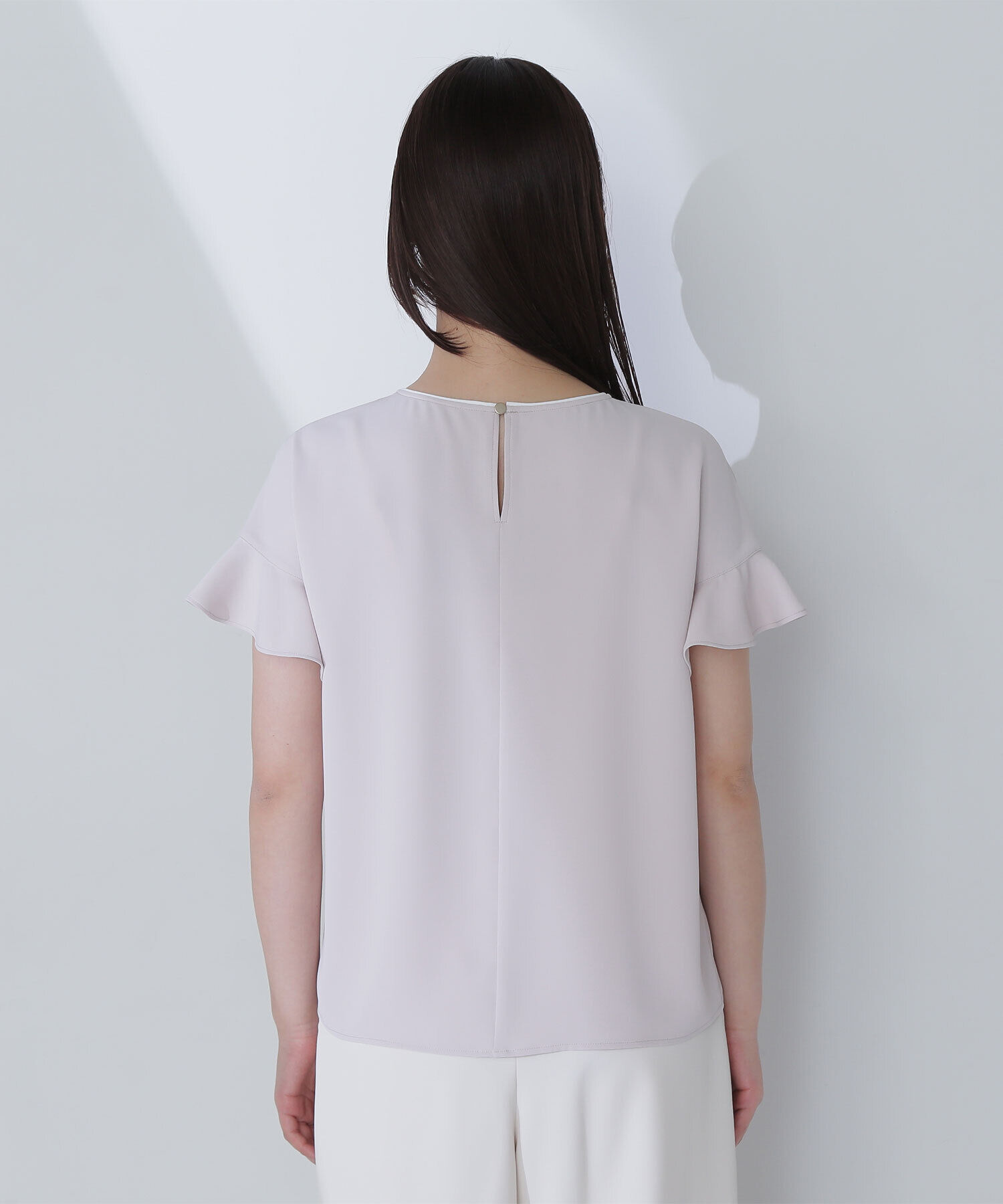  「バイカラーフリルスリーブブラウス」|シャツ・ブラウス|