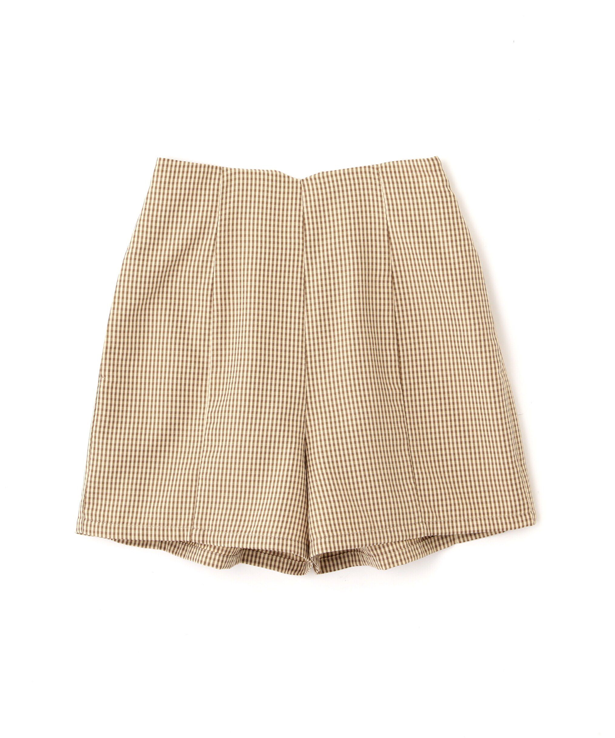  「ハイウエストギンガムショートパンツ」|その他|