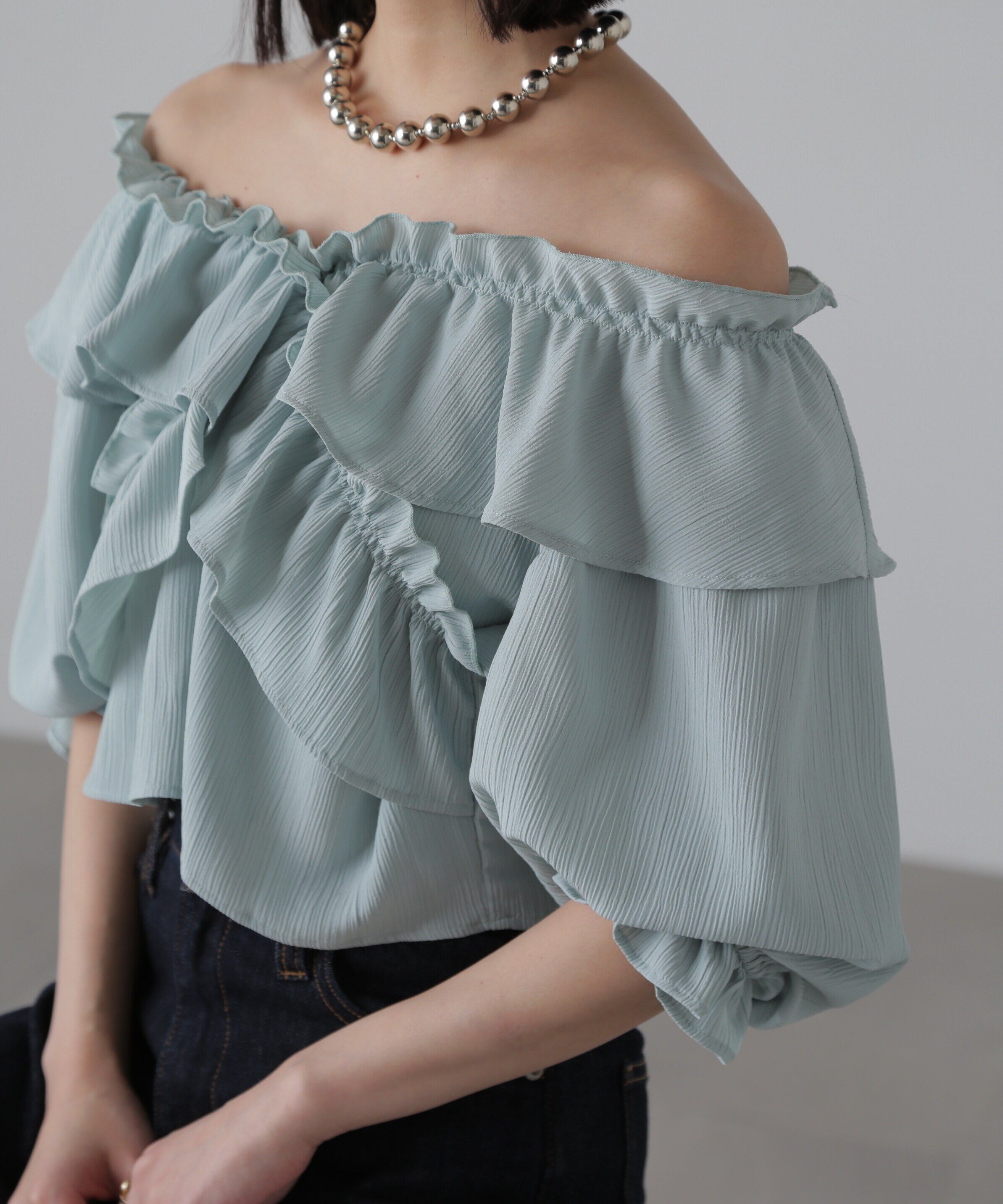  「2Ｗayオフショルフリルブラウス」|シャツ・ブラウス|