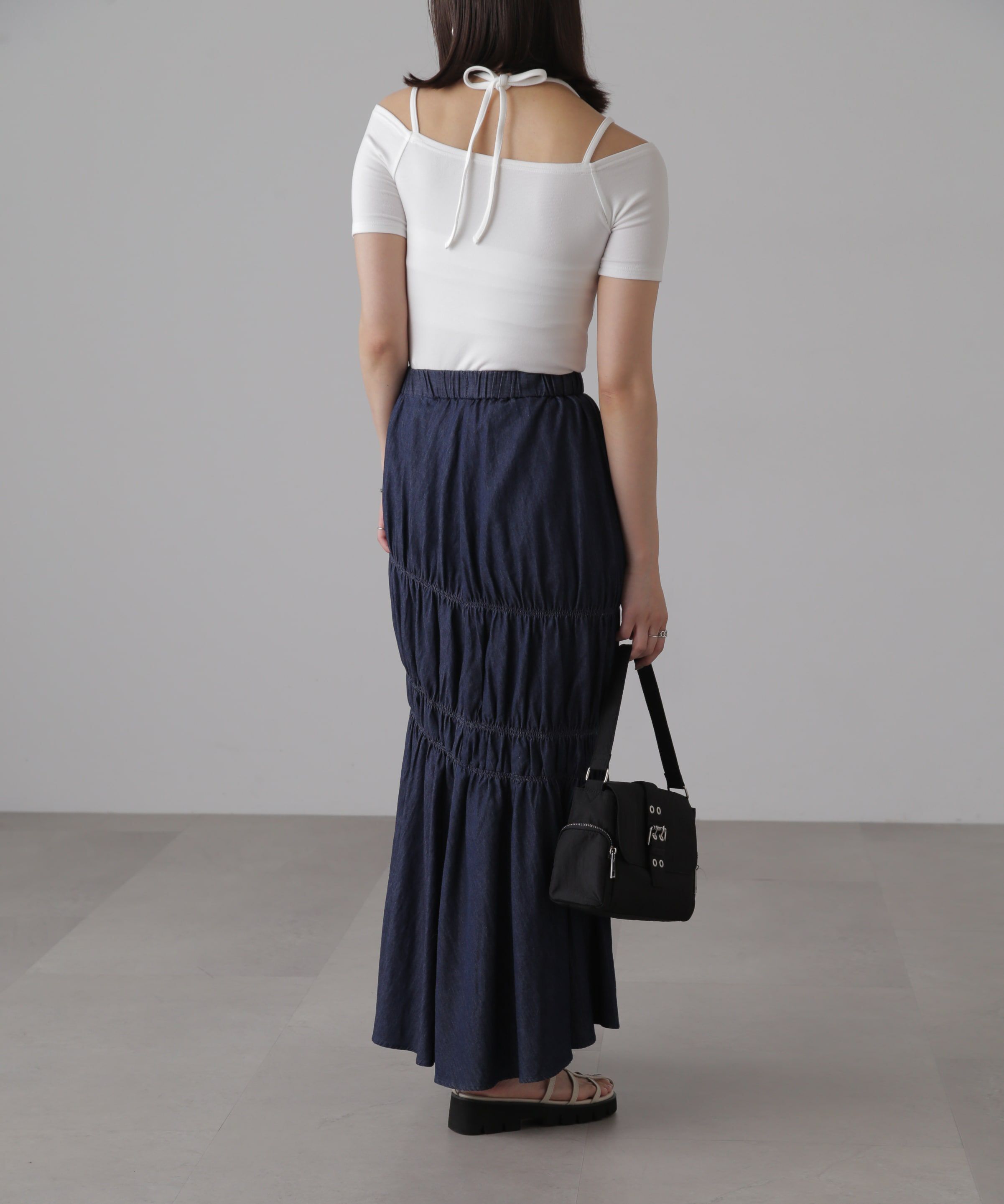  「オフショルホルターネックカットソー」|Tシャツ・カットソー|