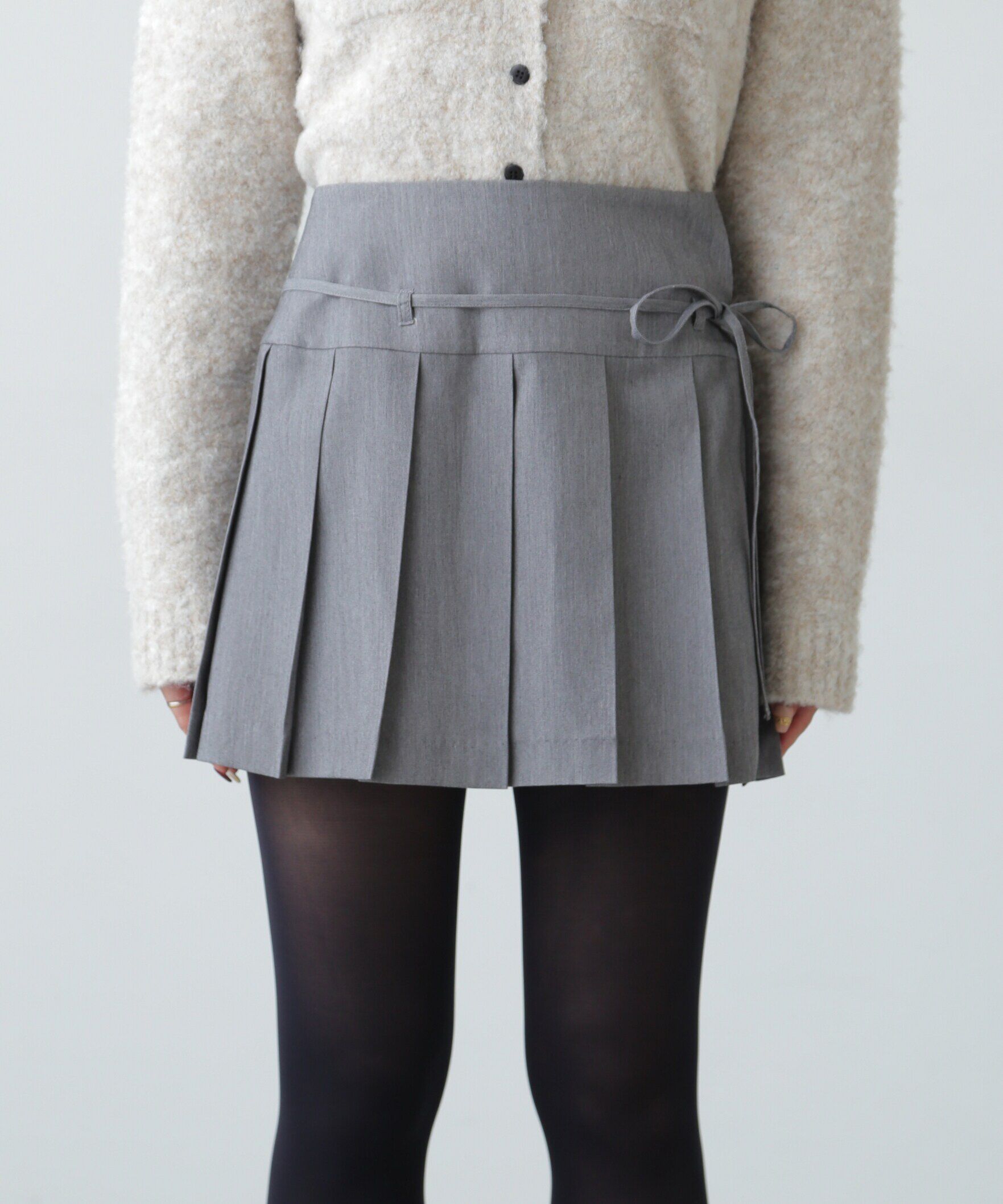  「ラッププリーツミニスカート」|スカート|