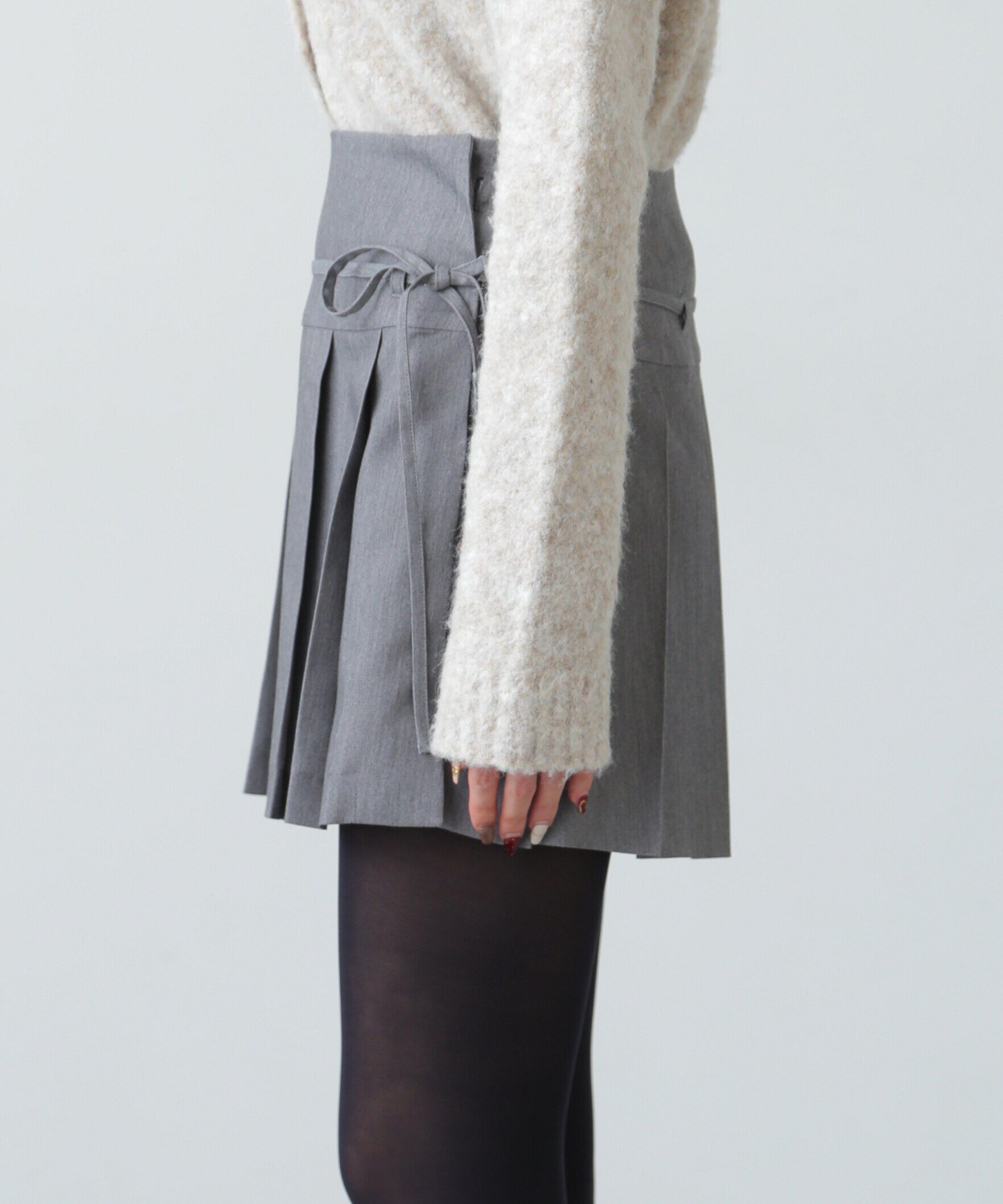  「ラッププリーツミニスカート」|スカート|