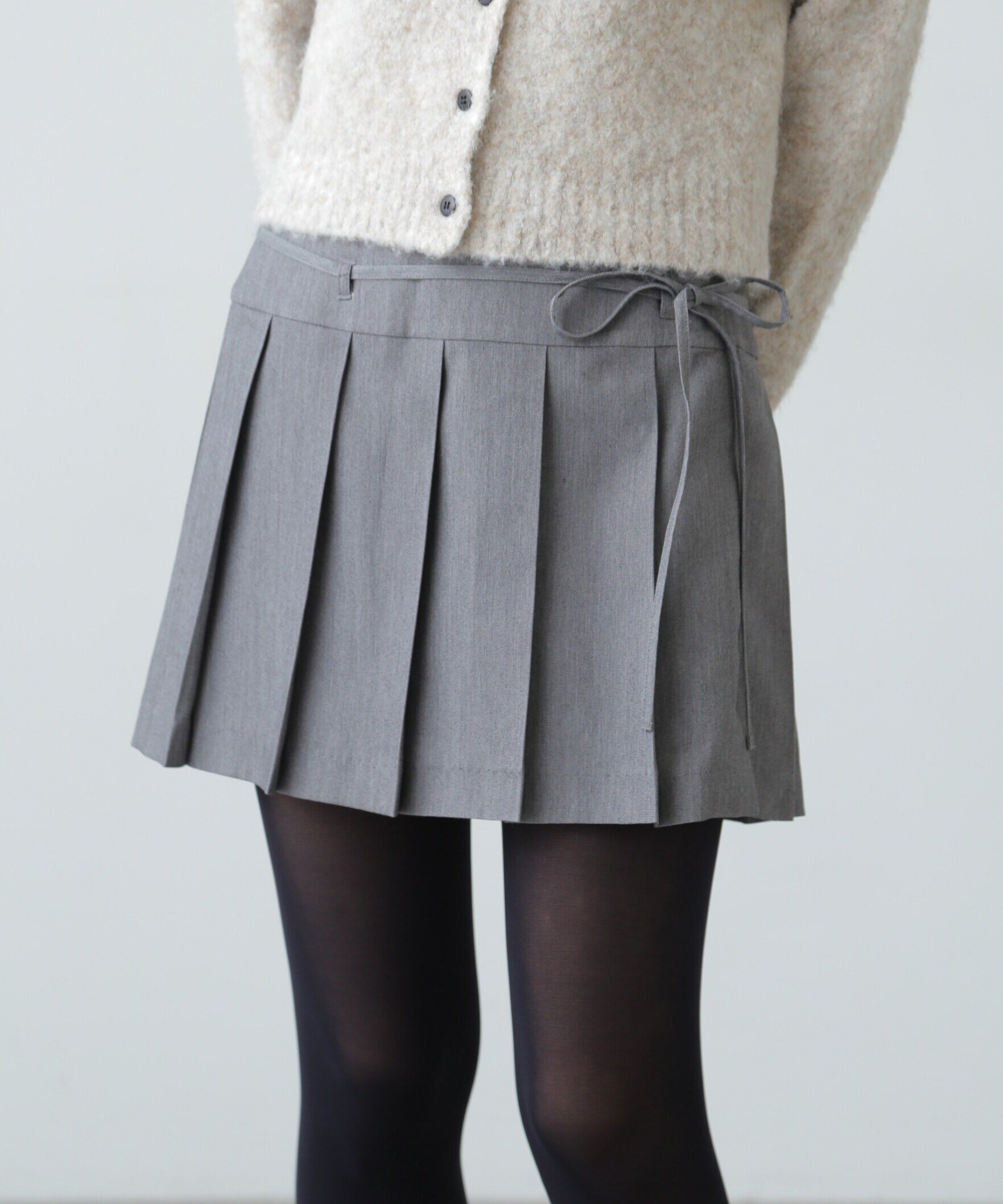  「ラッププリーツミニスカート」|スカート|
