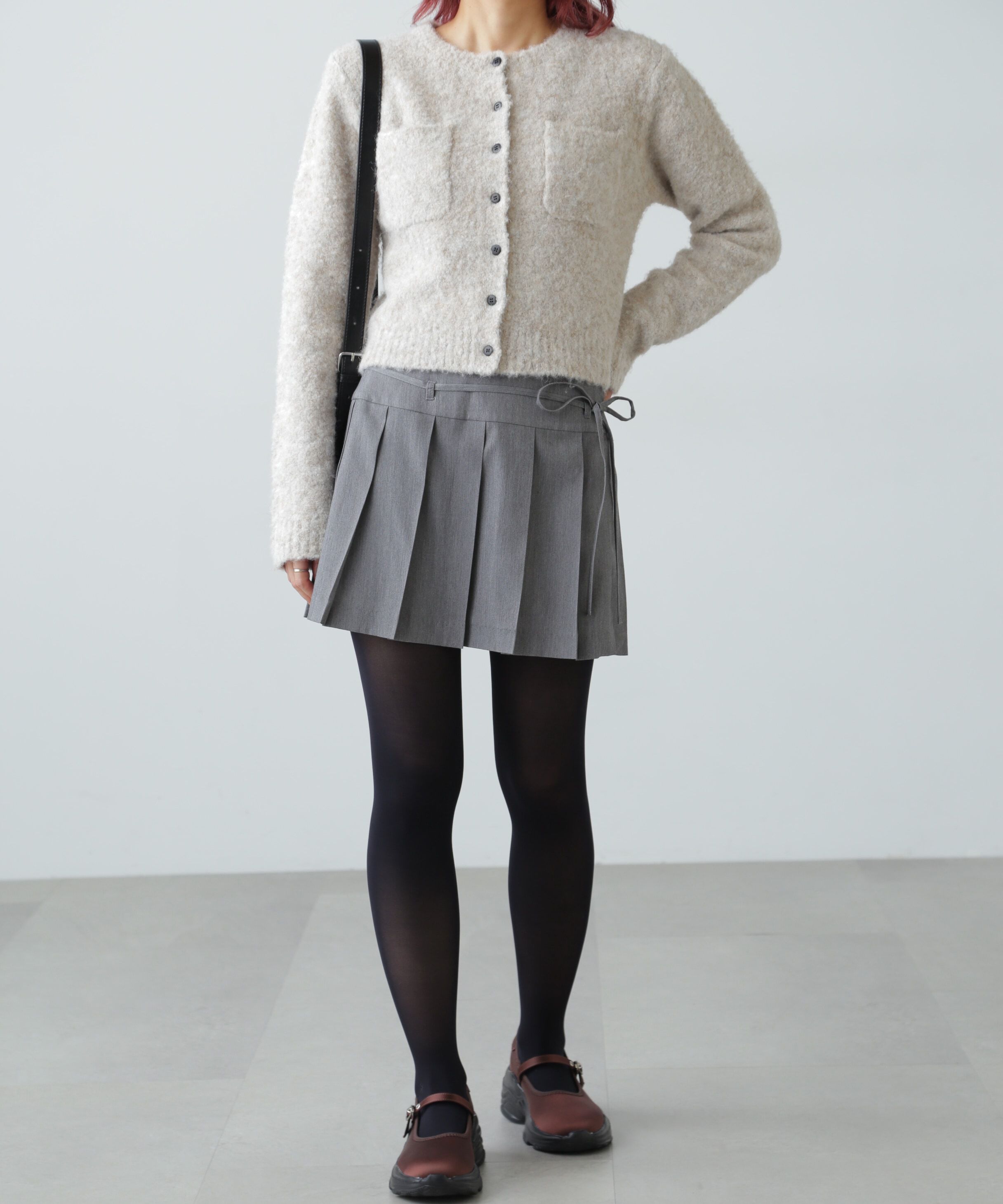  「ラッププリーツミニスカート」|スカート|