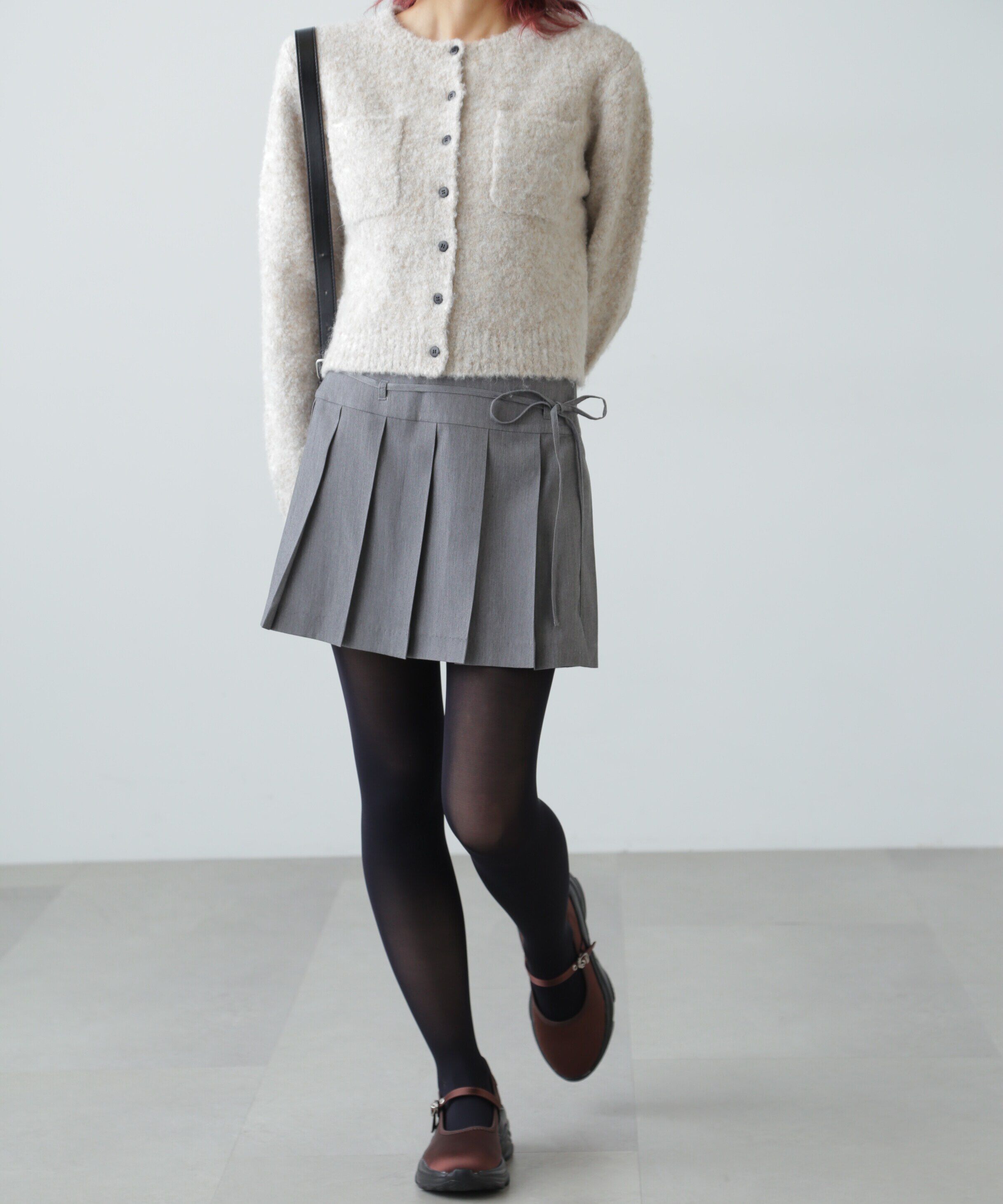  「ラッププリーツミニスカート」|スカート|