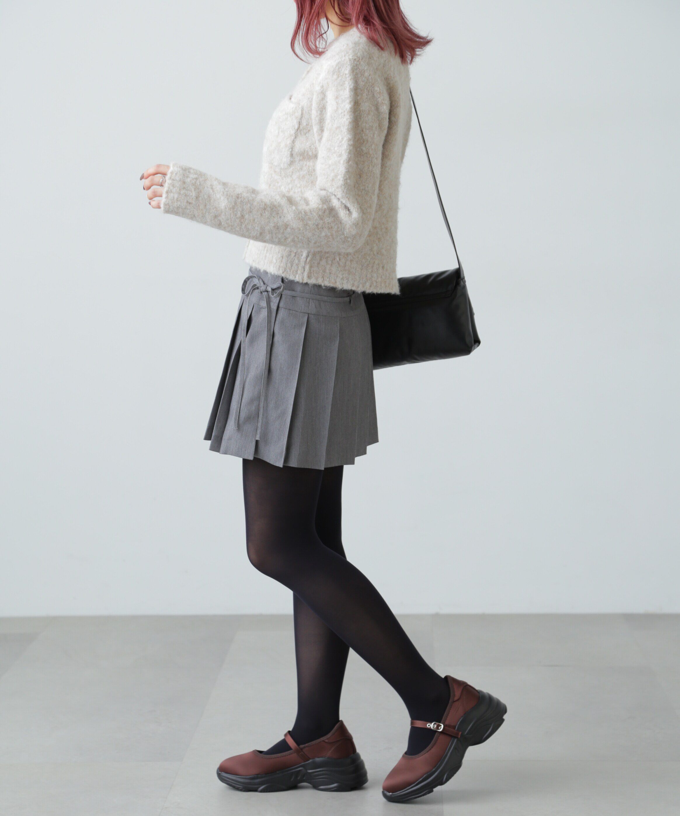  「ラッププリーツミニスカート」|スカート|