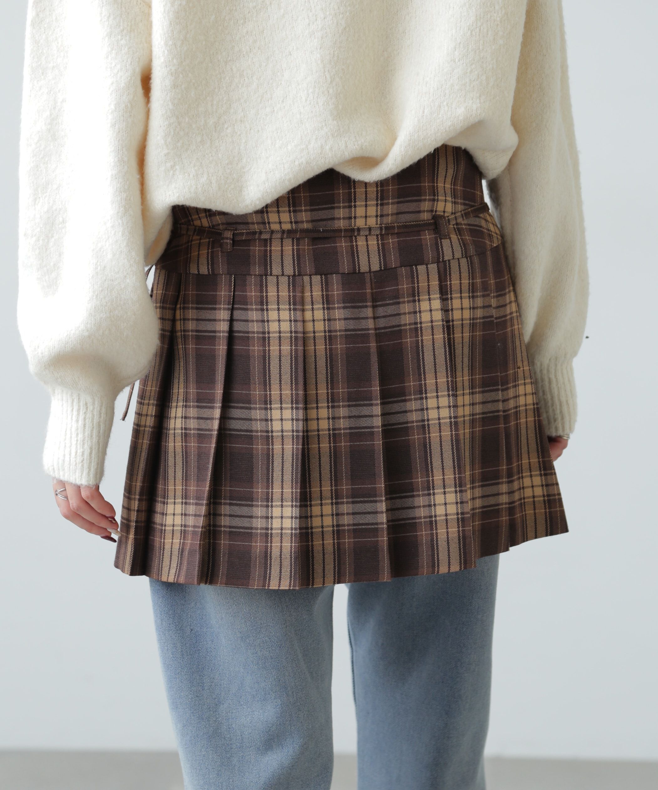  「ラッププリーツミニスカート」|スカート|