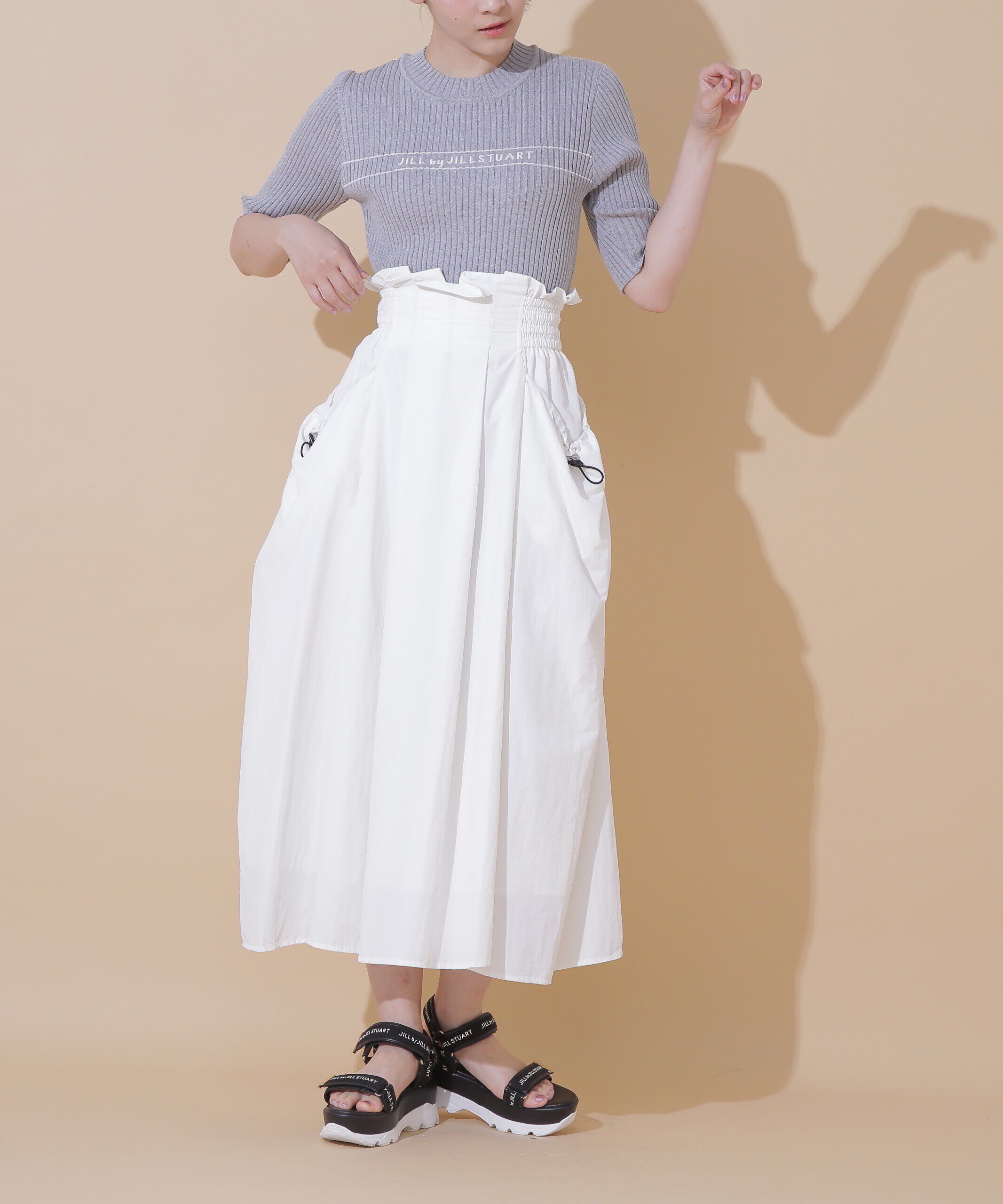  「◇ナイロンハイウエストフレアスカート」|スカート|