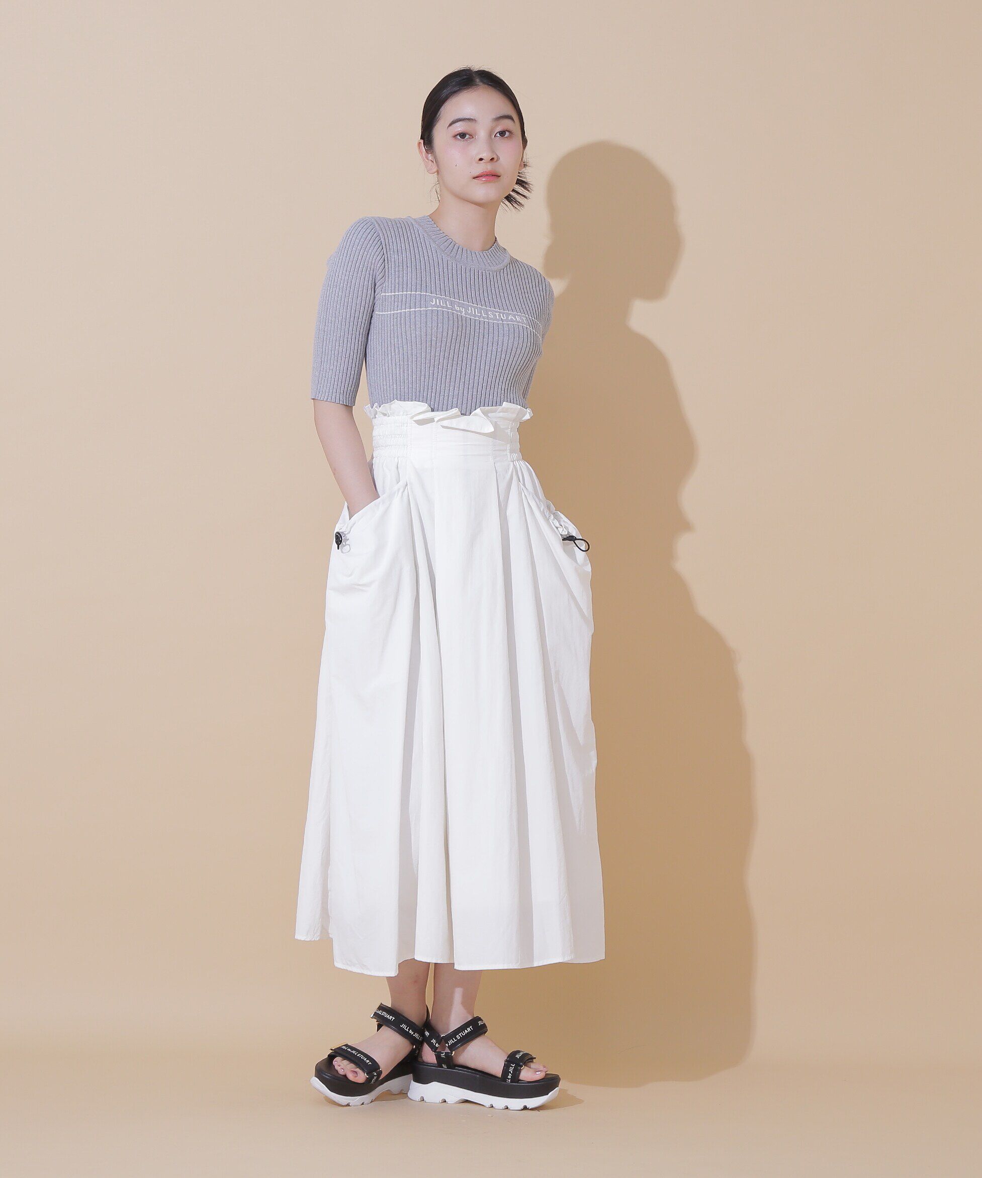  「◇ナイロンハイウエストフレアスカート」|スカート|