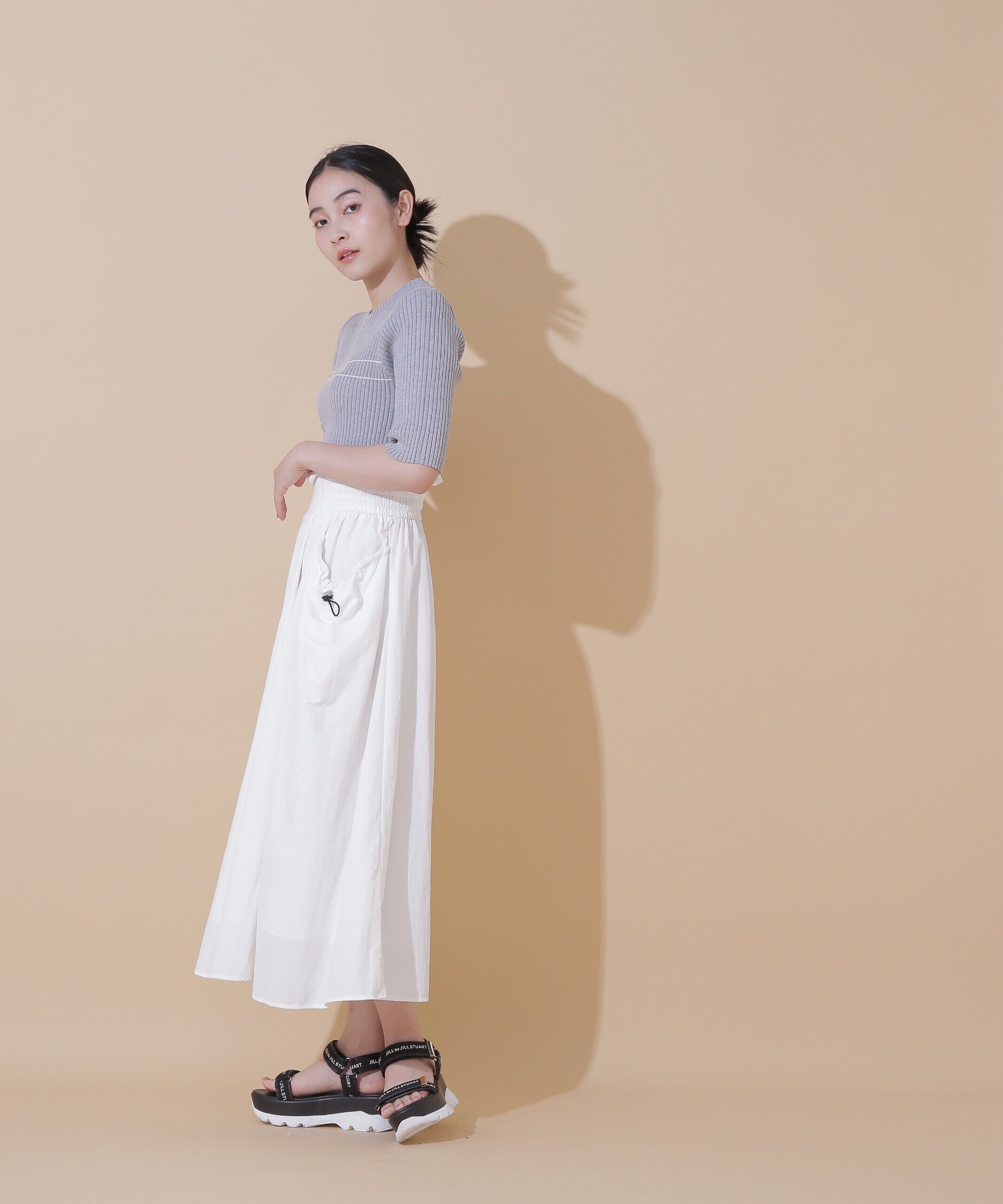  「◇ナイロンハイウエストフレアスカート」|スカート|