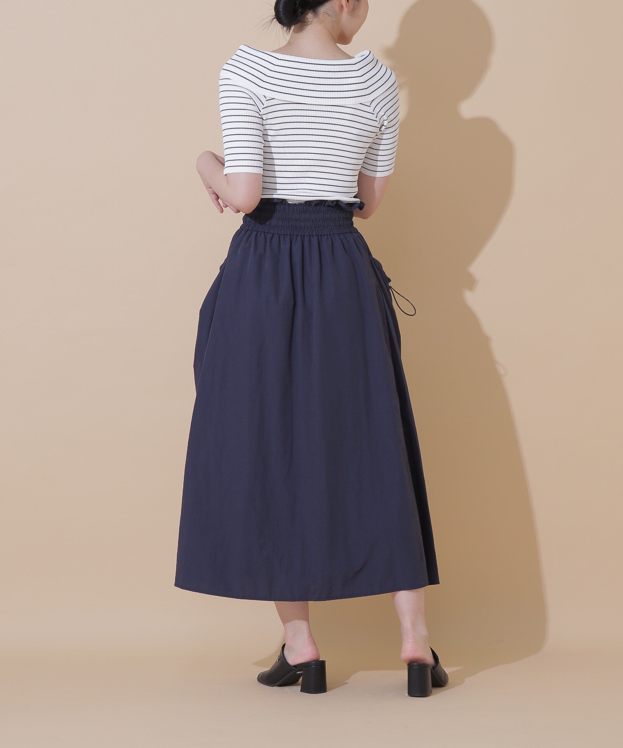  「◇ナイロンハイウエストフレアスカート」|スカート|