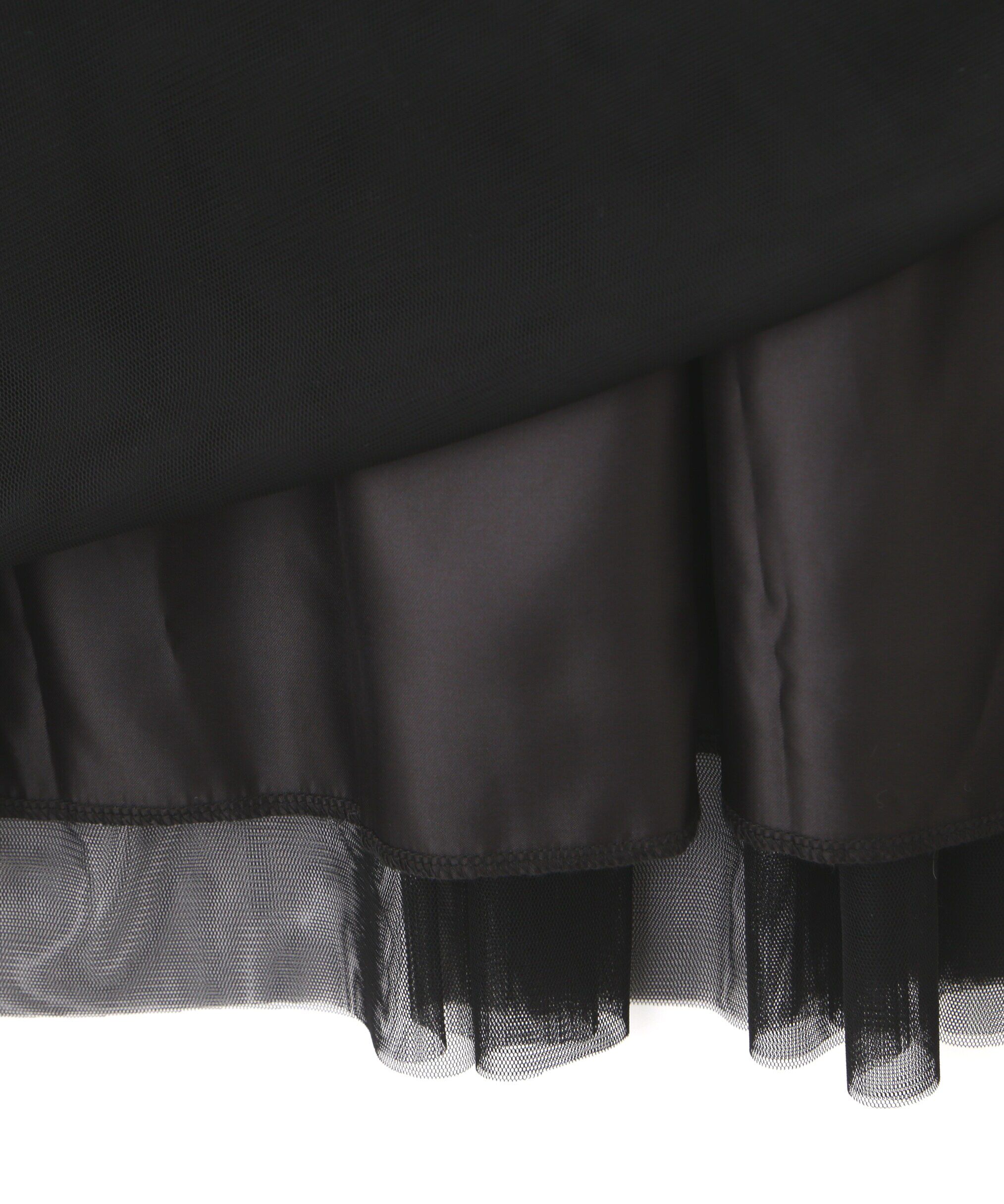 PROPORTION BODY DRESSING「裾チュールロングニットワンピース　24AW」|ワンピース|