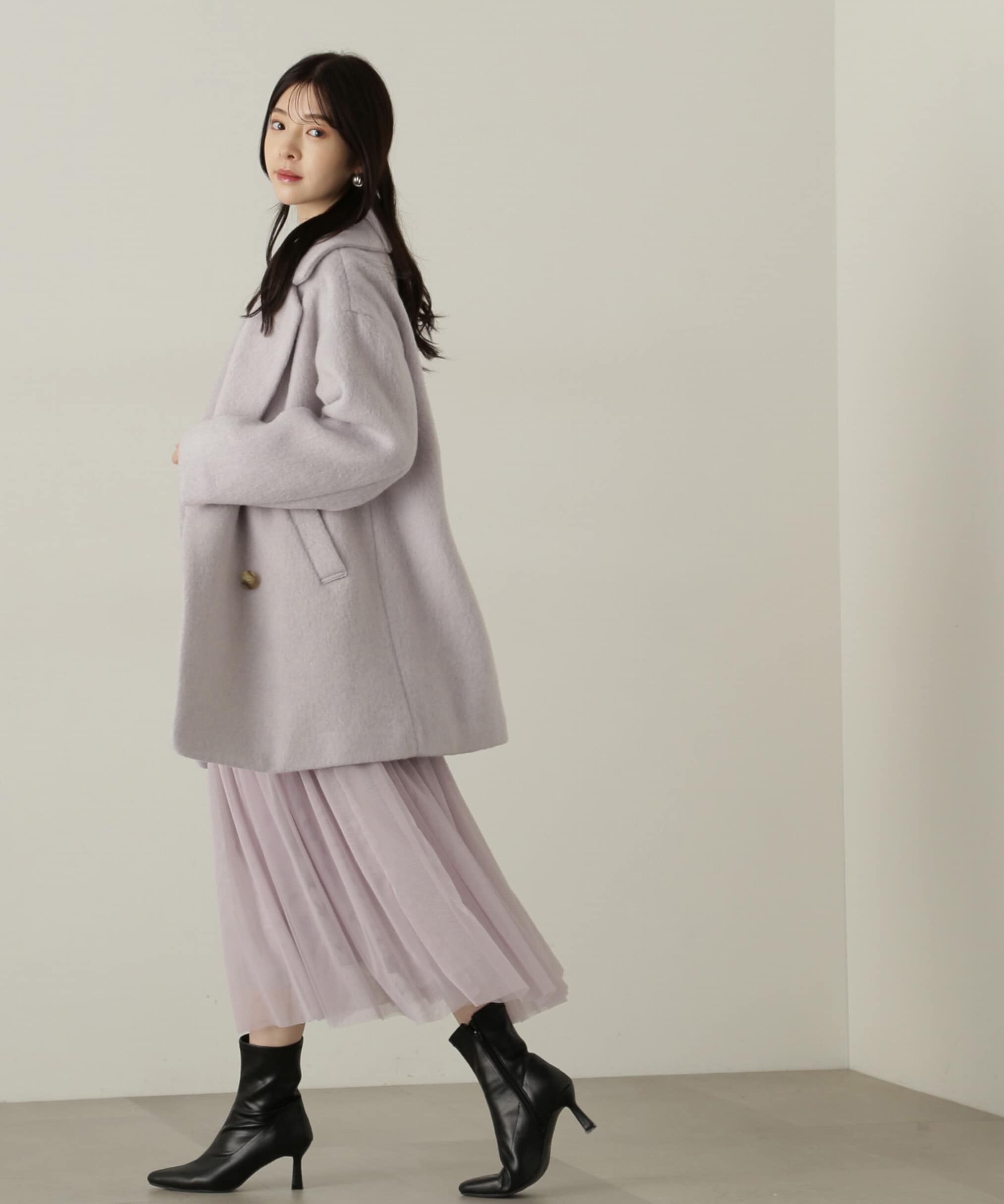 PROPORTION BODY DRESSING「裾チュールロングニットワンピース　24AW」|ワンピース|