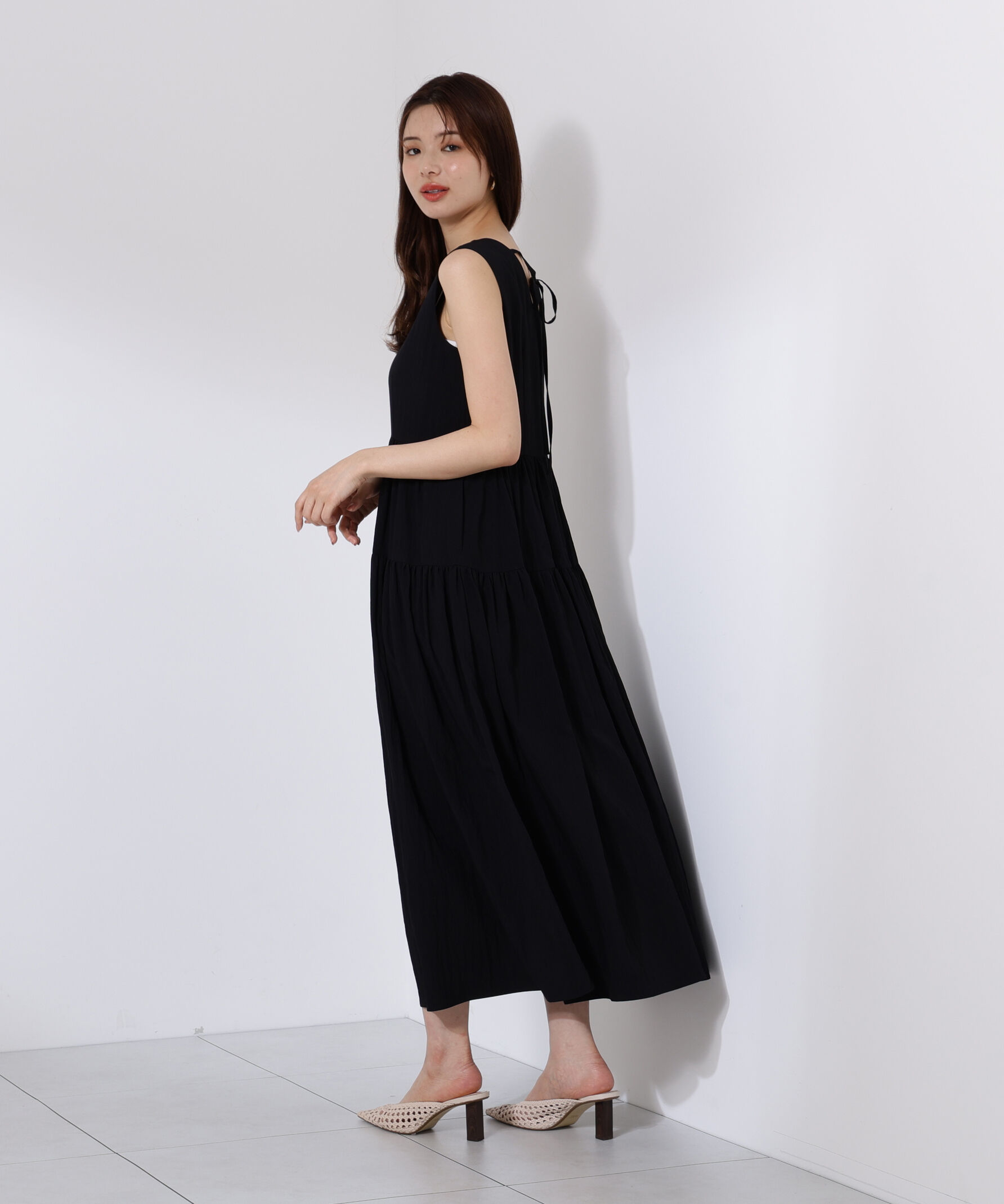PROPORTION BODY DRESSING「バックリボンティアードワンピース」|ワンピース|