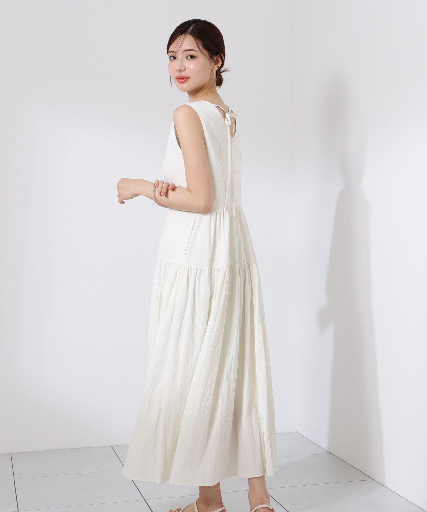 PROPORTION BODY DRESSING「バックリボンティアードワンピース」|ワンピース|