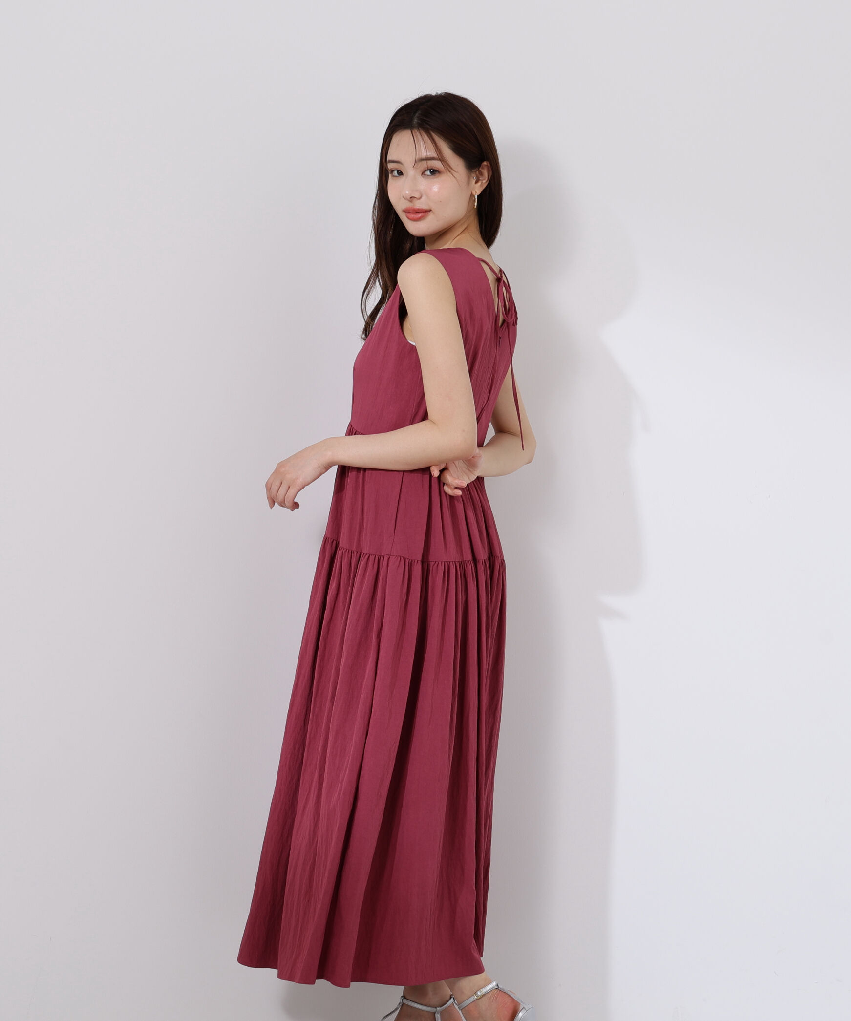 PROPORTION BODY DRESSING「バックリボンティアードワンピース」|ワンピース|