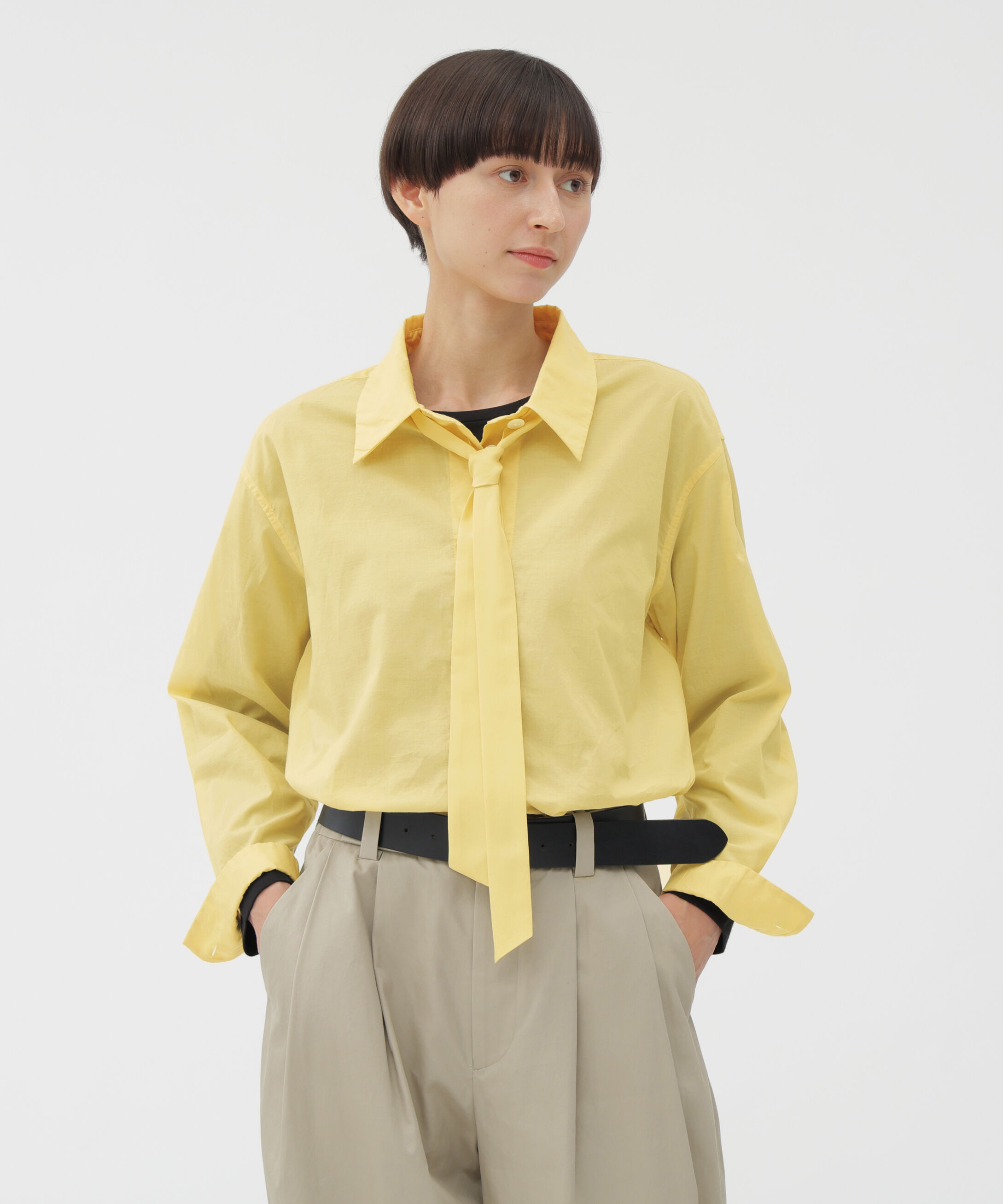  「SOFT COTTON CHAMBRAY SHIRT」|シャツ・ブラウス|YELLOW