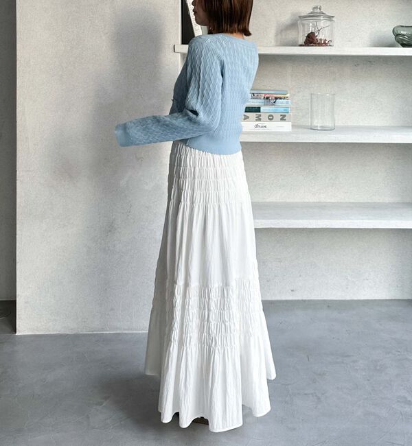 archives「細ケーブルニットカーディガン」|カーディガン|