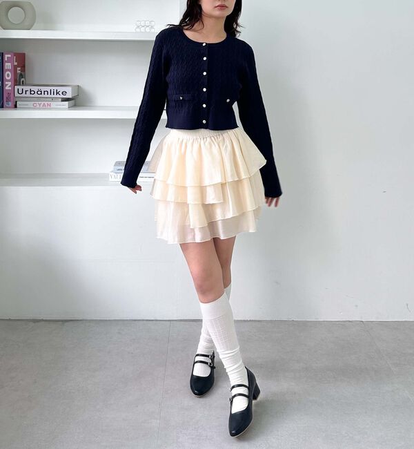 archives「細ケーブルニットカーディガン」|カーディガン|