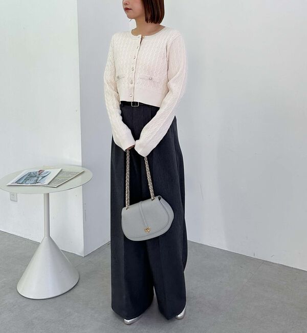 archives「細ケーブルニットカーディガン」|カーディガン|