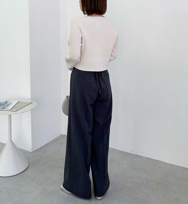 archives「細ケーブルニットカーディガン」|カーディガン|