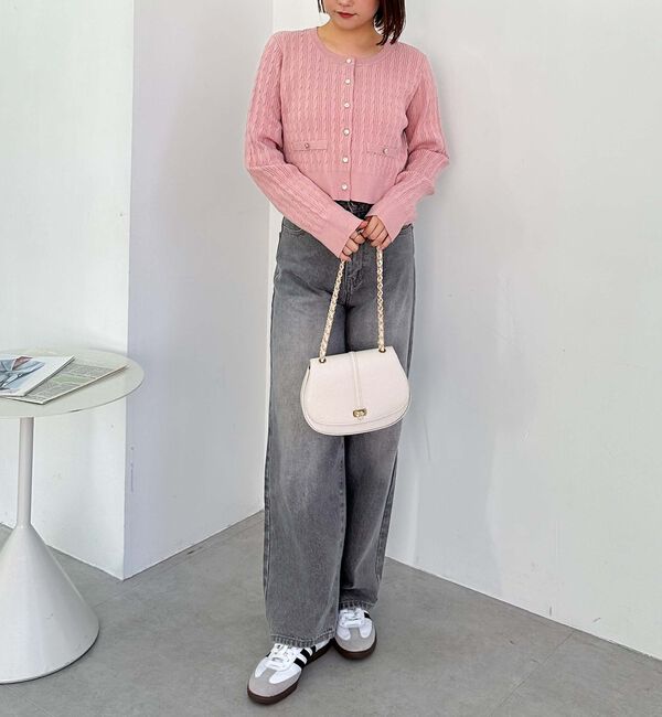 archives「細ケーブルニットカーディガン」|カーディガン|