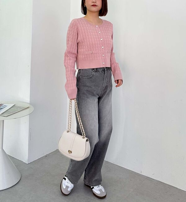 archives「細ケーブルニットカーディガン」|カーディガン|