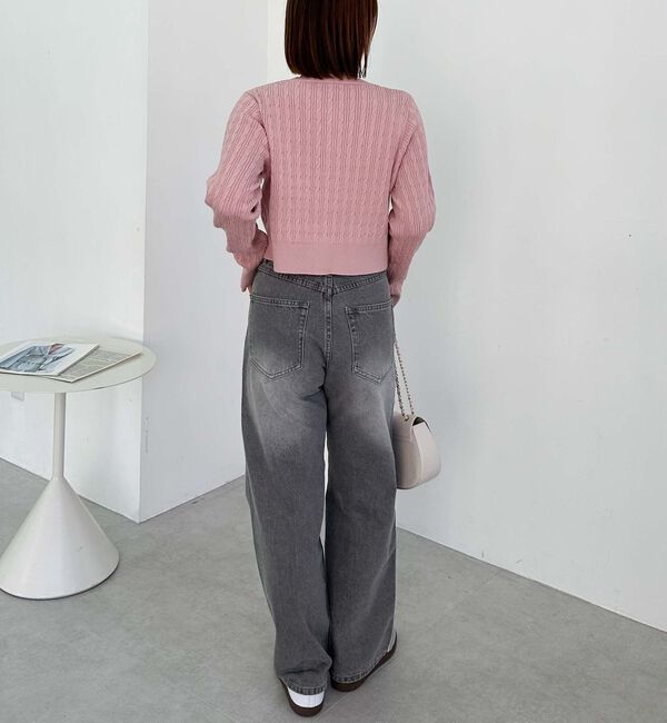 archives「細ケーブルニットカーディガン」|カーディガン|