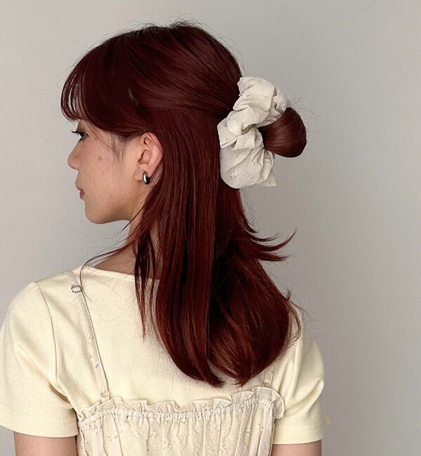 archives「シュシュ付花柄キャミ&times;リブＴＯＰＳＳＥＴ」|カーディガン|