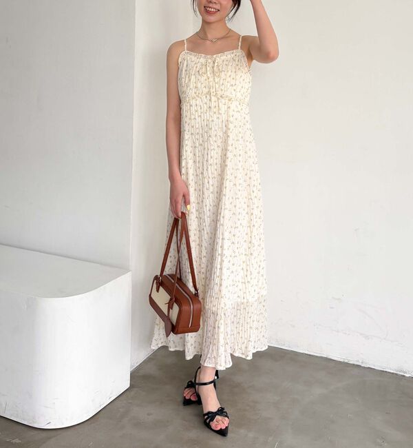 archives「花柄ビスチェ切替キャミワンピース」|ワンピース|