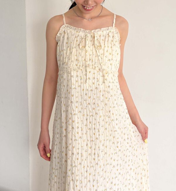 archives「花柄ビスチェ切替キャミワンピース」|ワンピース|