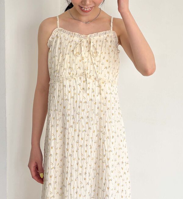 archives「花柄ビスチェ切替キャミワンピース」|ワンピース|