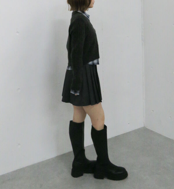 archives「ケーブルポロニット&times;シャツセット」|カーディガン|