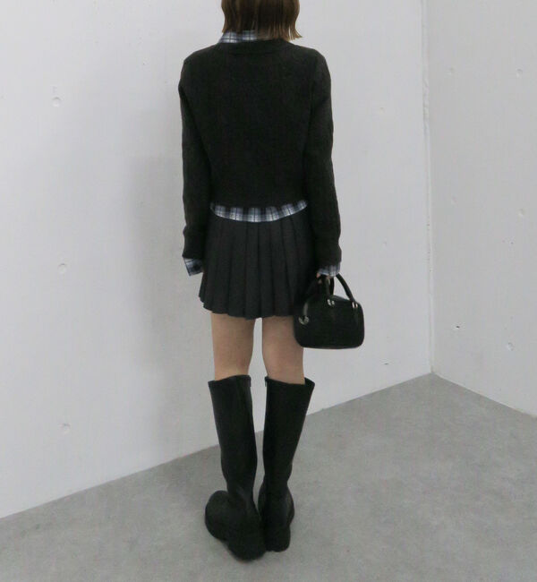 archives「ケーブルポロニット&times;シャツセット」|カーディガン|