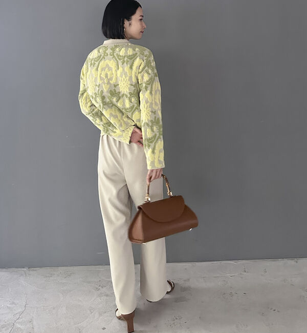 Doux archives「ボタニカルジャガードニット」|カーディガン|