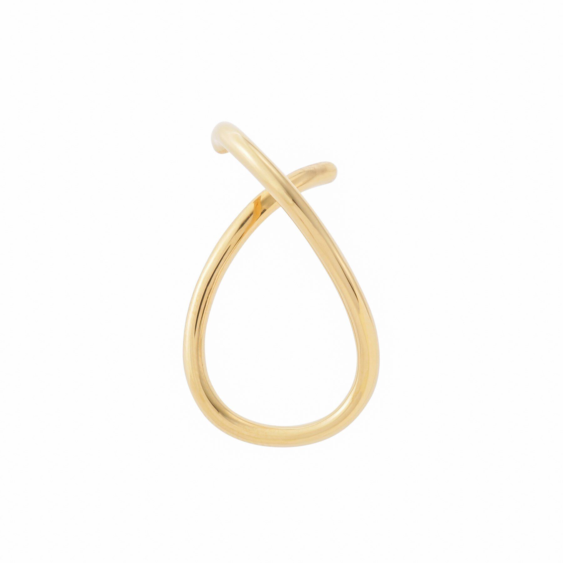 COCOSHNIK「シルバー ラップイヤーカフ（左耳用） GP」|イヤリング|