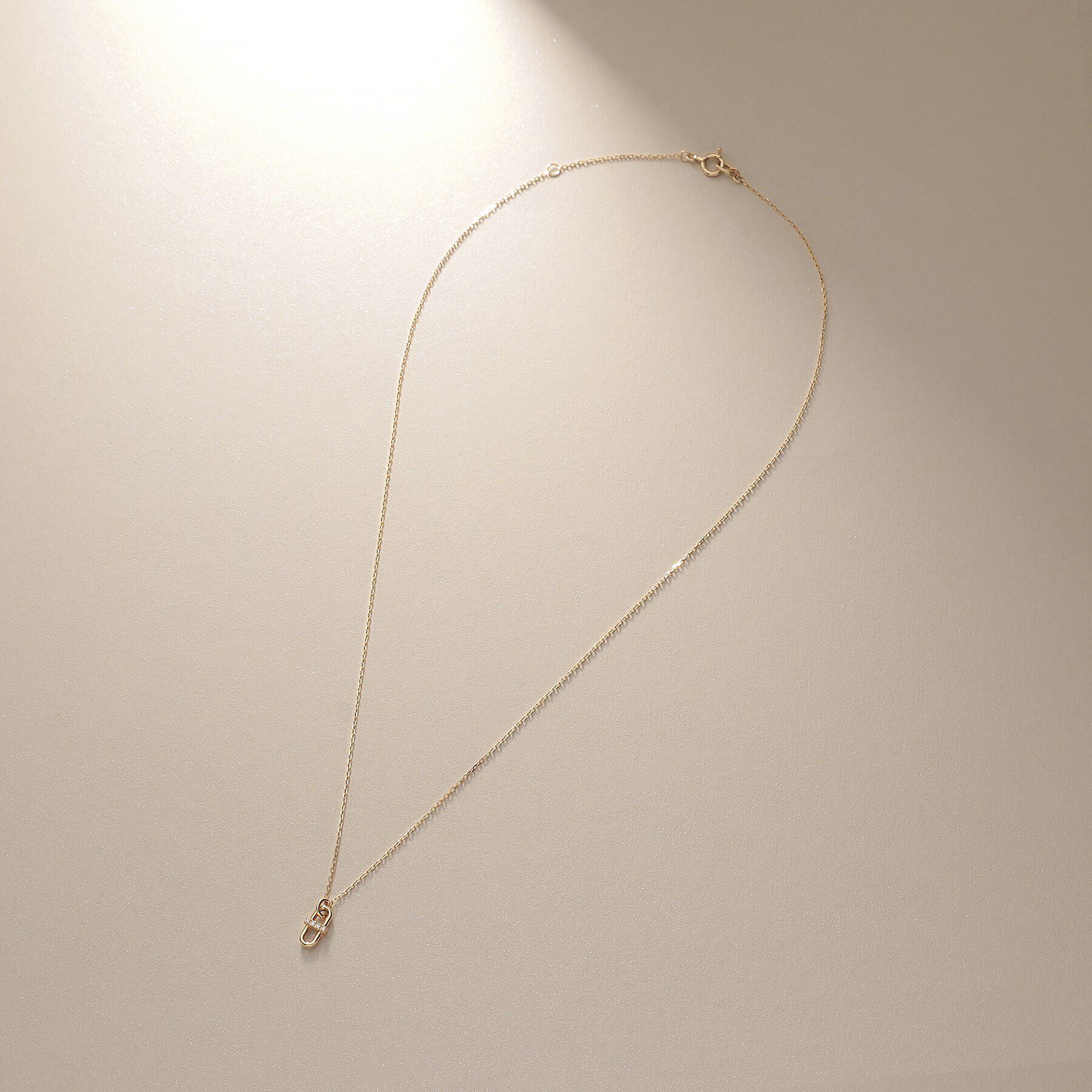 COCOSHNIK「K10ダイヤモンド PCモチーフ ネックレス」|ネックレス|