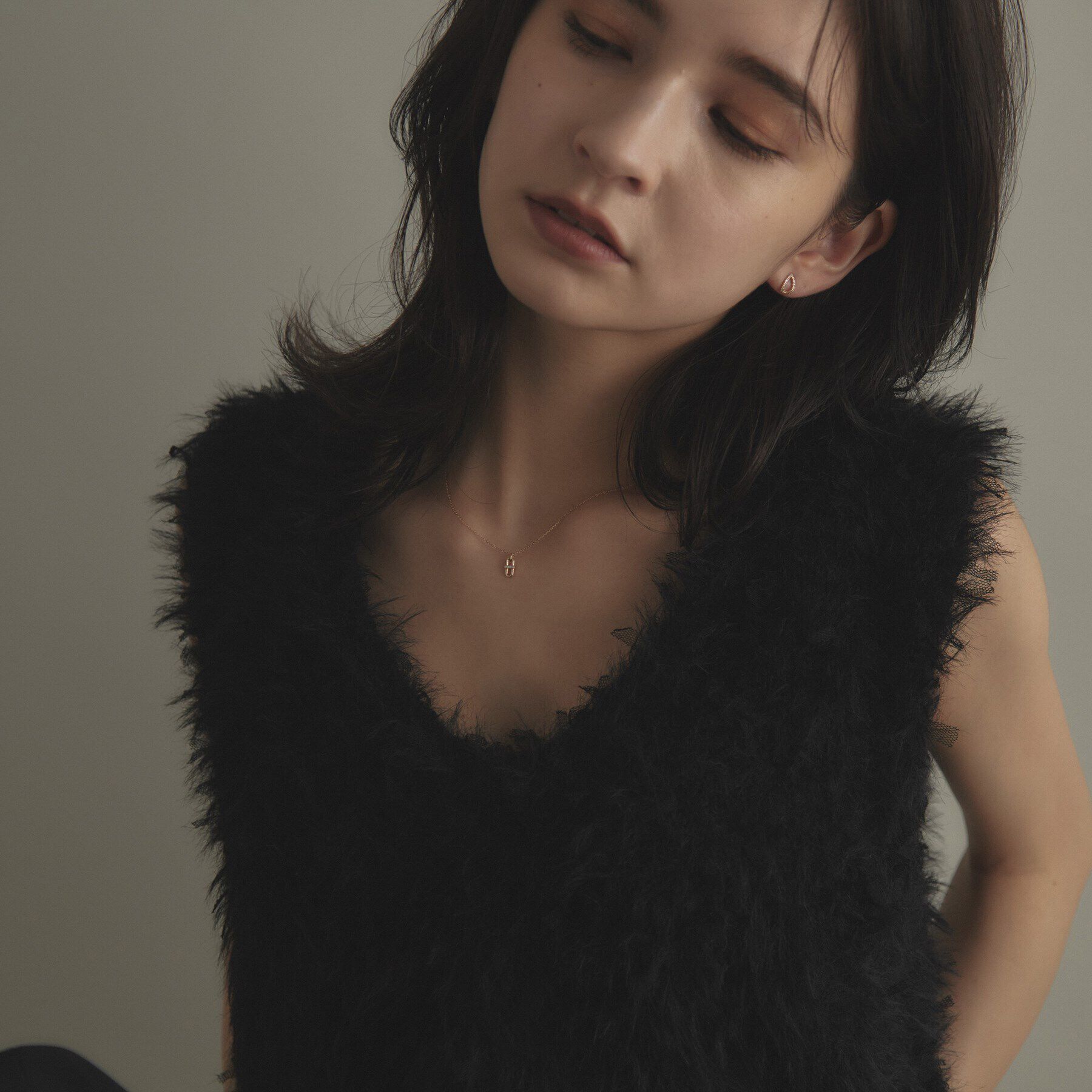 COCOSHNIK「K10ダイヤモンド PCモチーフ ネックレス」|ネックレス|