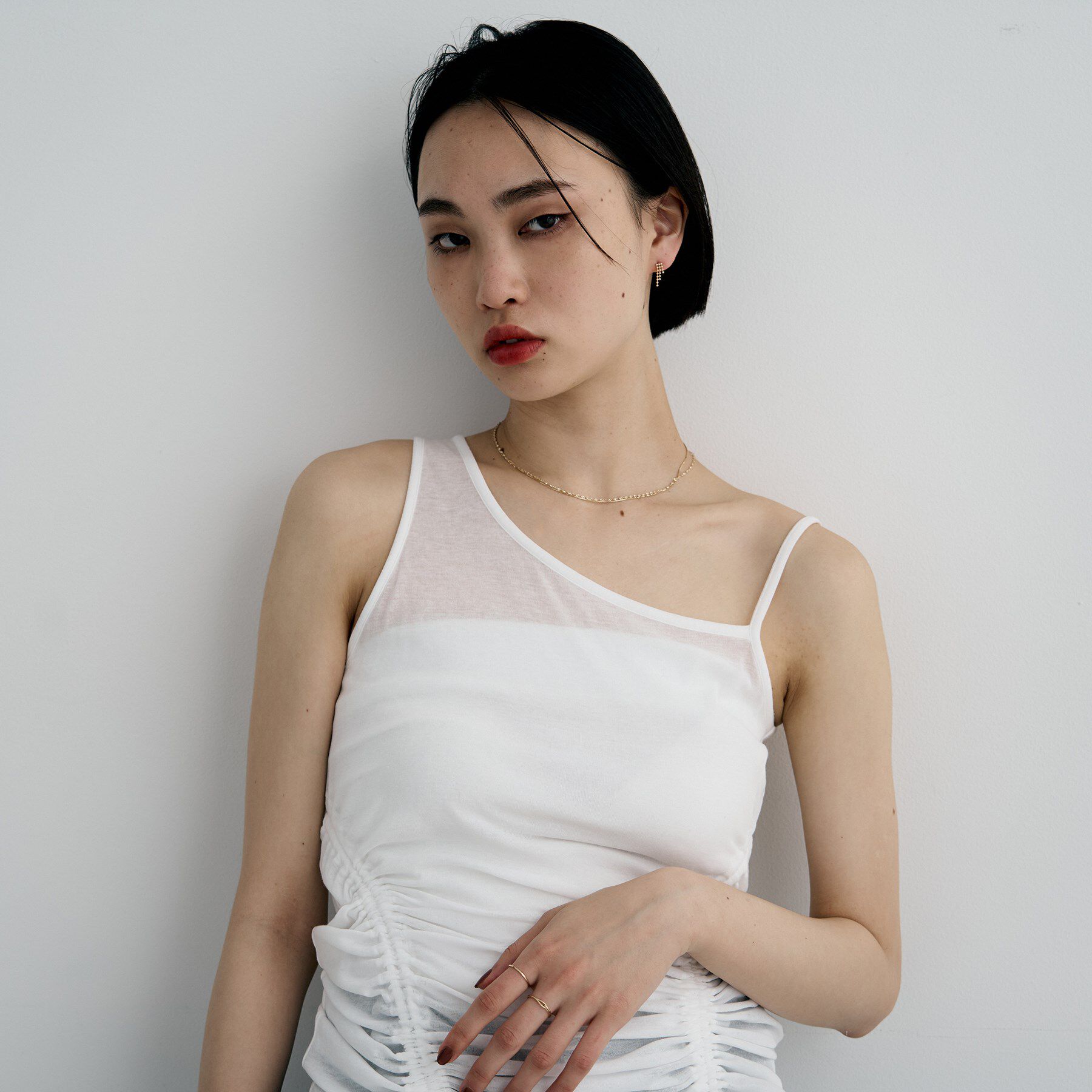 COCOSHNIK ONKITSCH「K10ティアボールチェーンピアス」|ピアス|