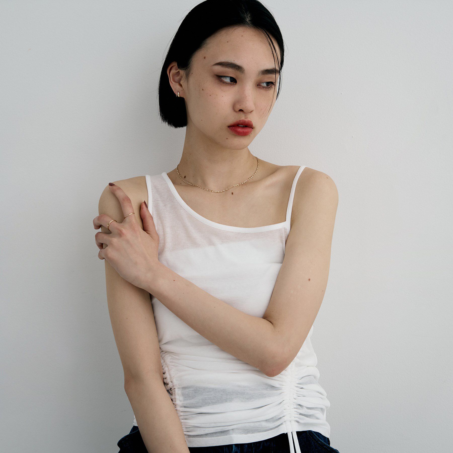 COCOSHNIK ONKITSCH「K10ブランチフープピアス」|ピアス|